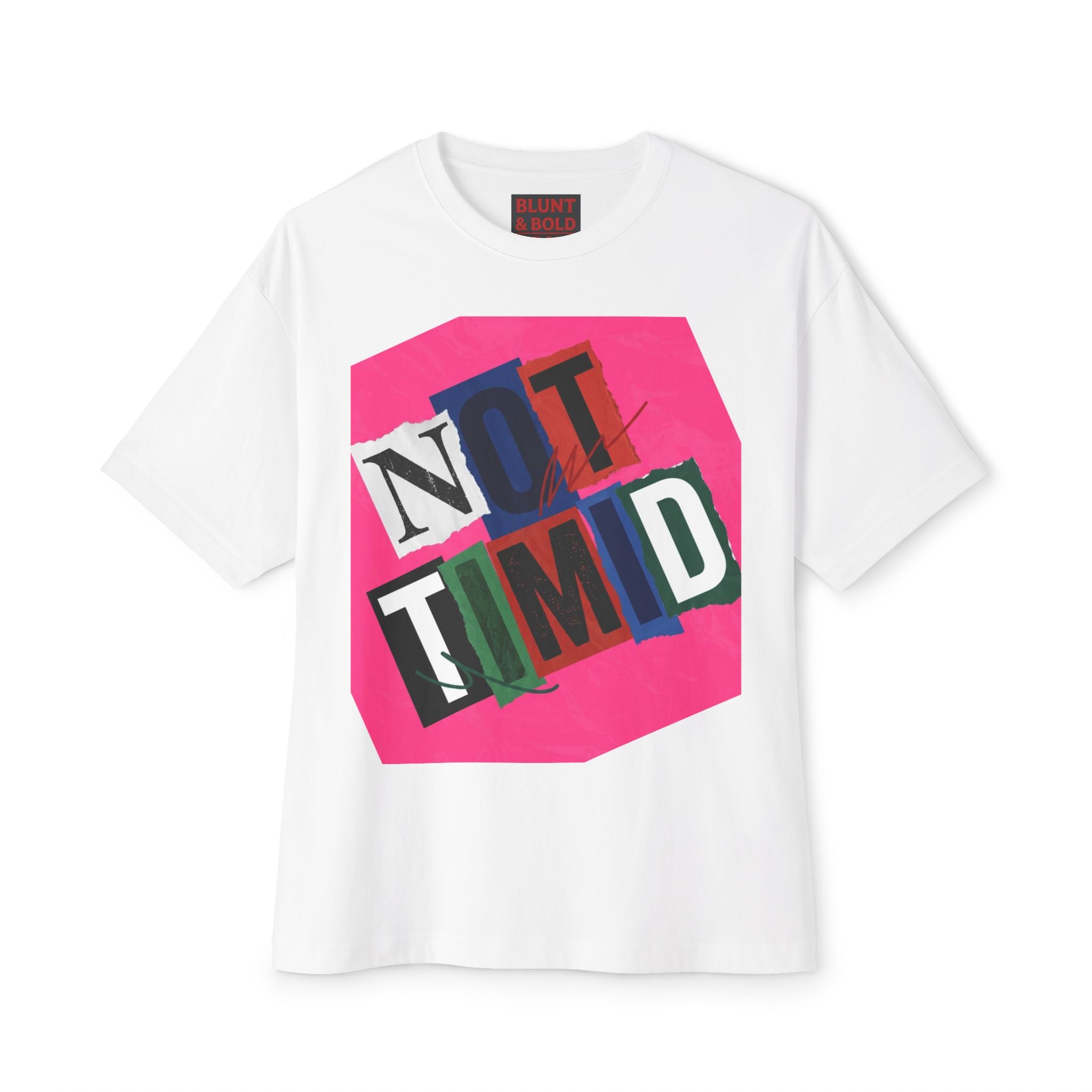 Mens  'Not Timid' Graphic Oversized Tee