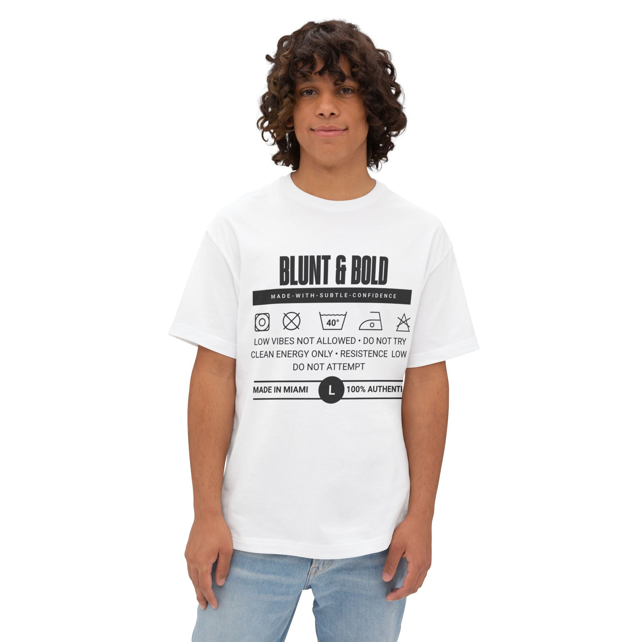 Blunt & Bold' Truth Label + Oversized Tee