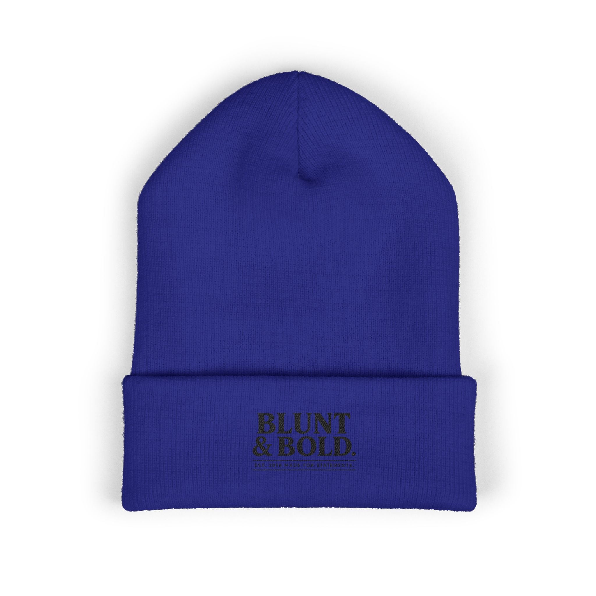 Blunt ^ Bold Classic Cuffed Beanie — Embroidered '