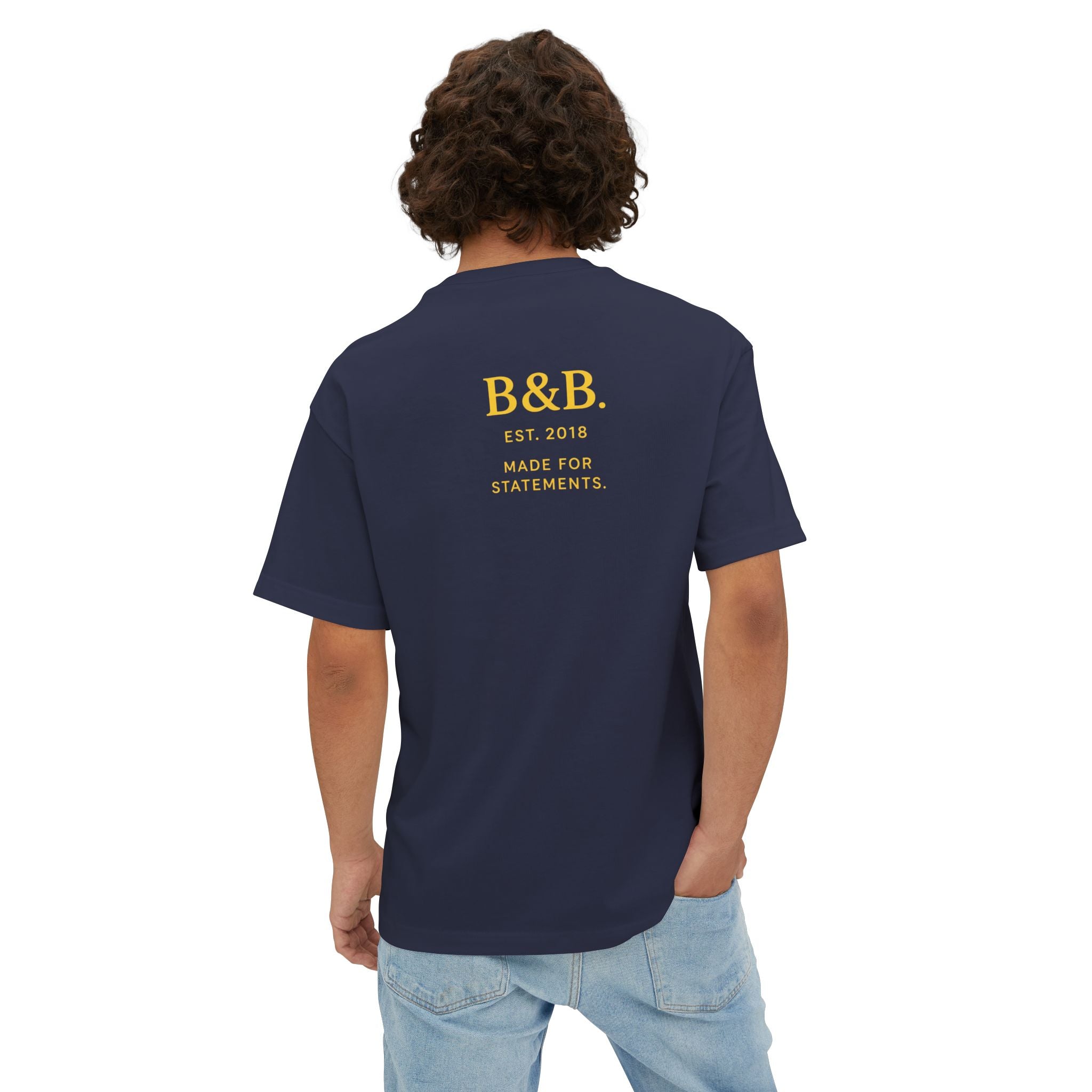 Mens Focus on Your Happiness Oversized Tee