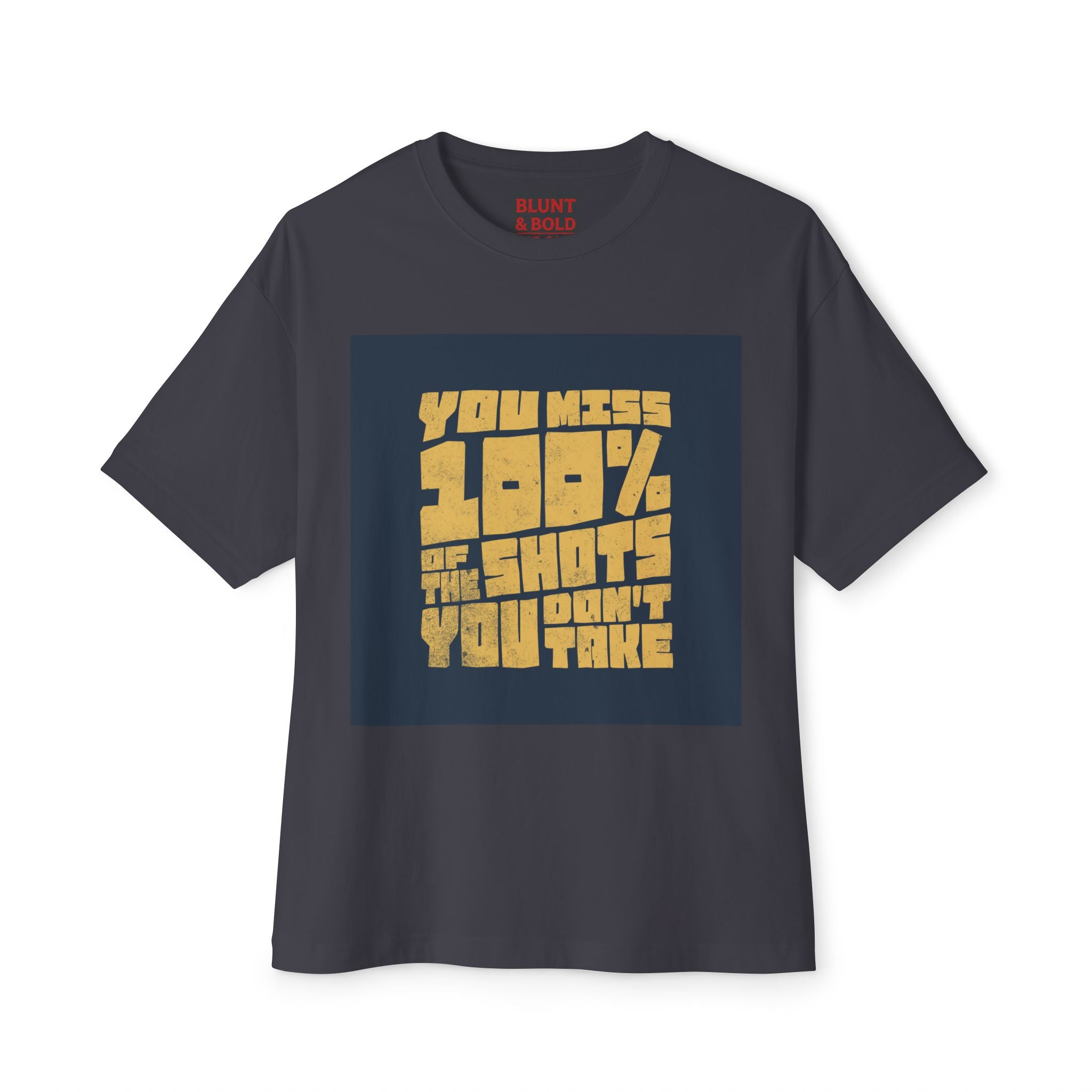 Mens You Miss 100%Oversized Graphic Tee