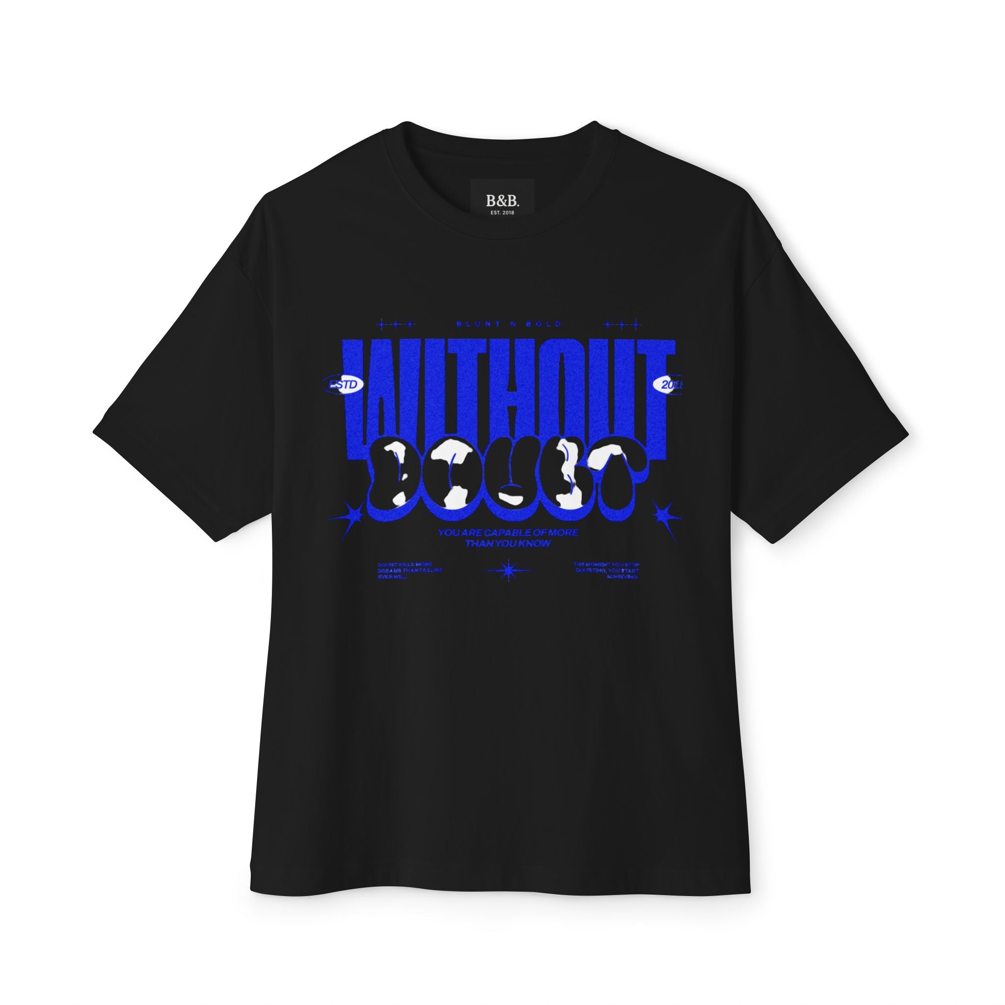 Mens Without Doubt Graphic Oversized Tee