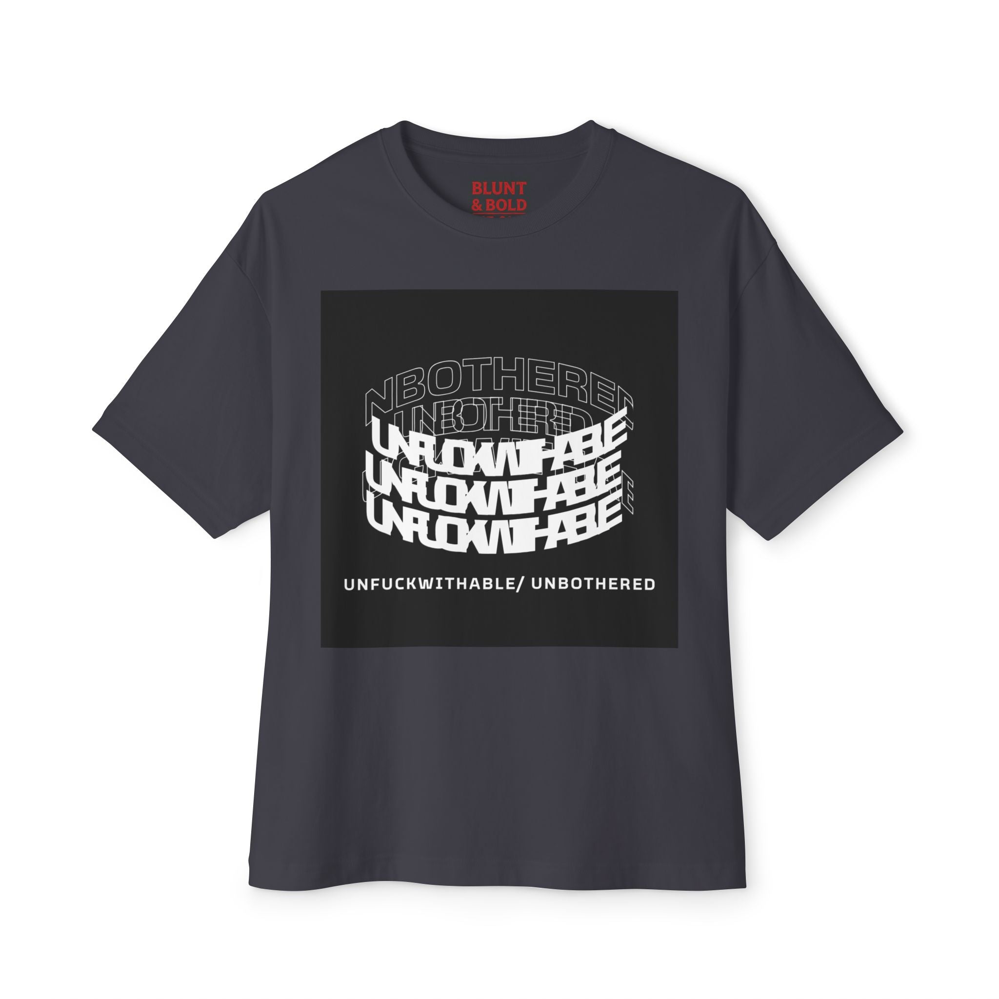 Mens Unfuckwithable/ Unbothered Graphic  Oversized Tee