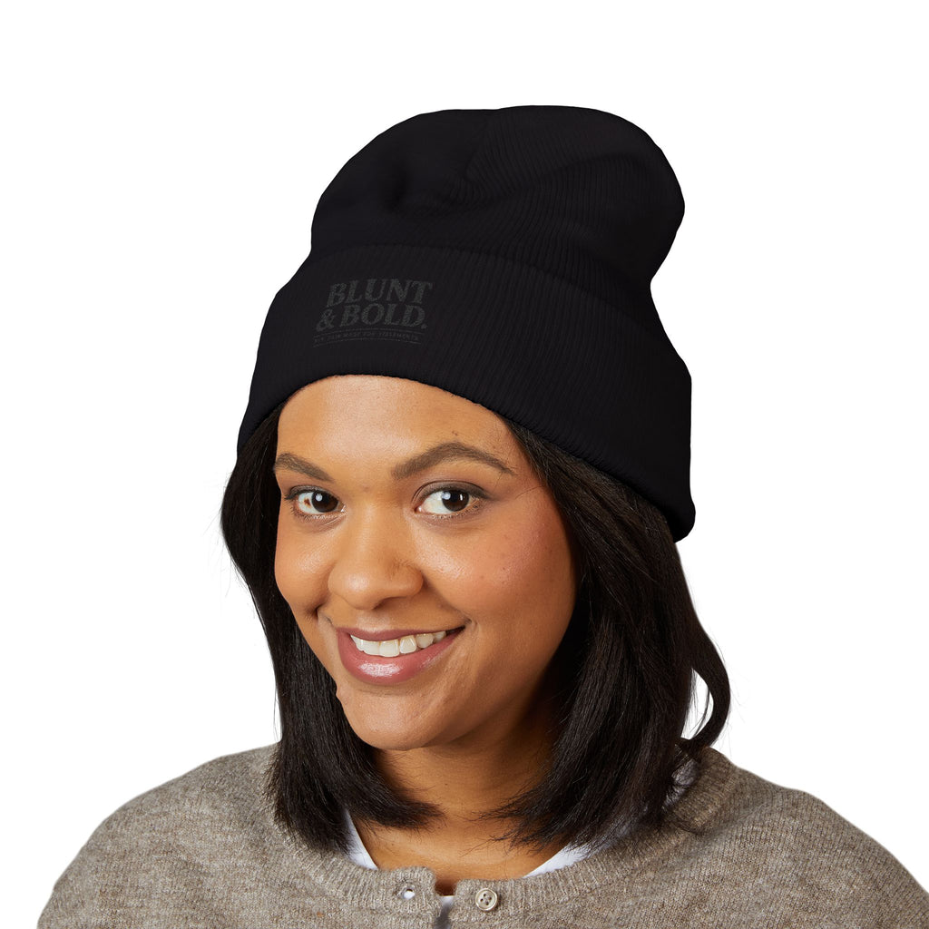 Blunt ^ Bold Classic Cuffed Beanie — Embroidered '