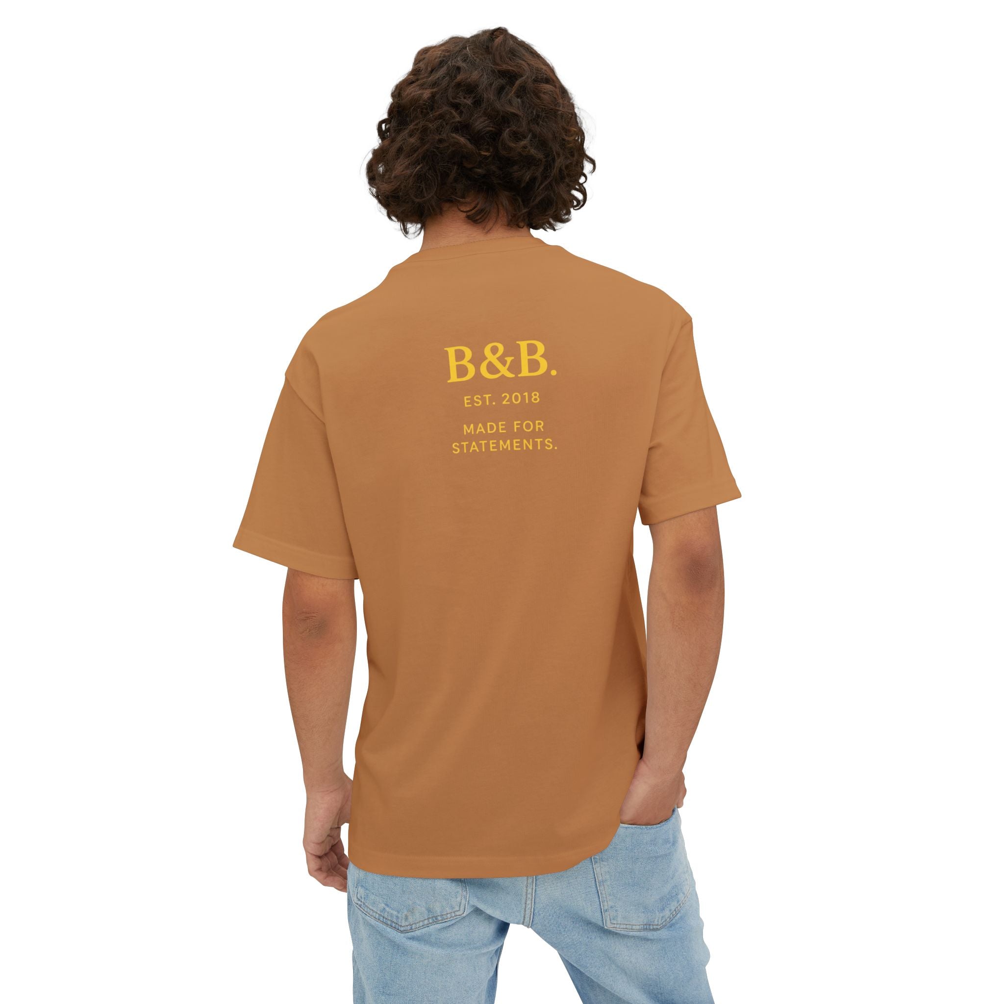 Mens Focus on Your Happiness Oversized Tee