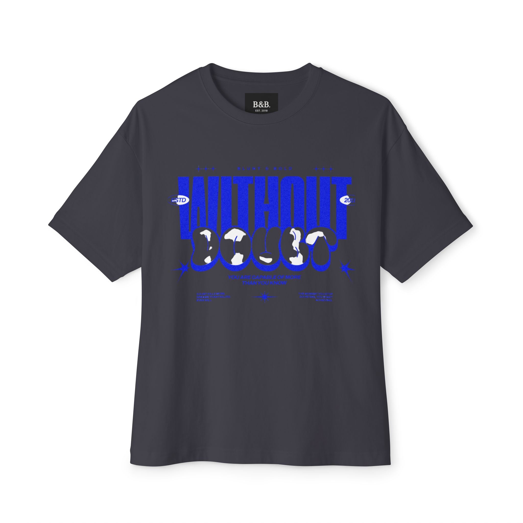 Mens Without Doubt Graphic Oversized Tee