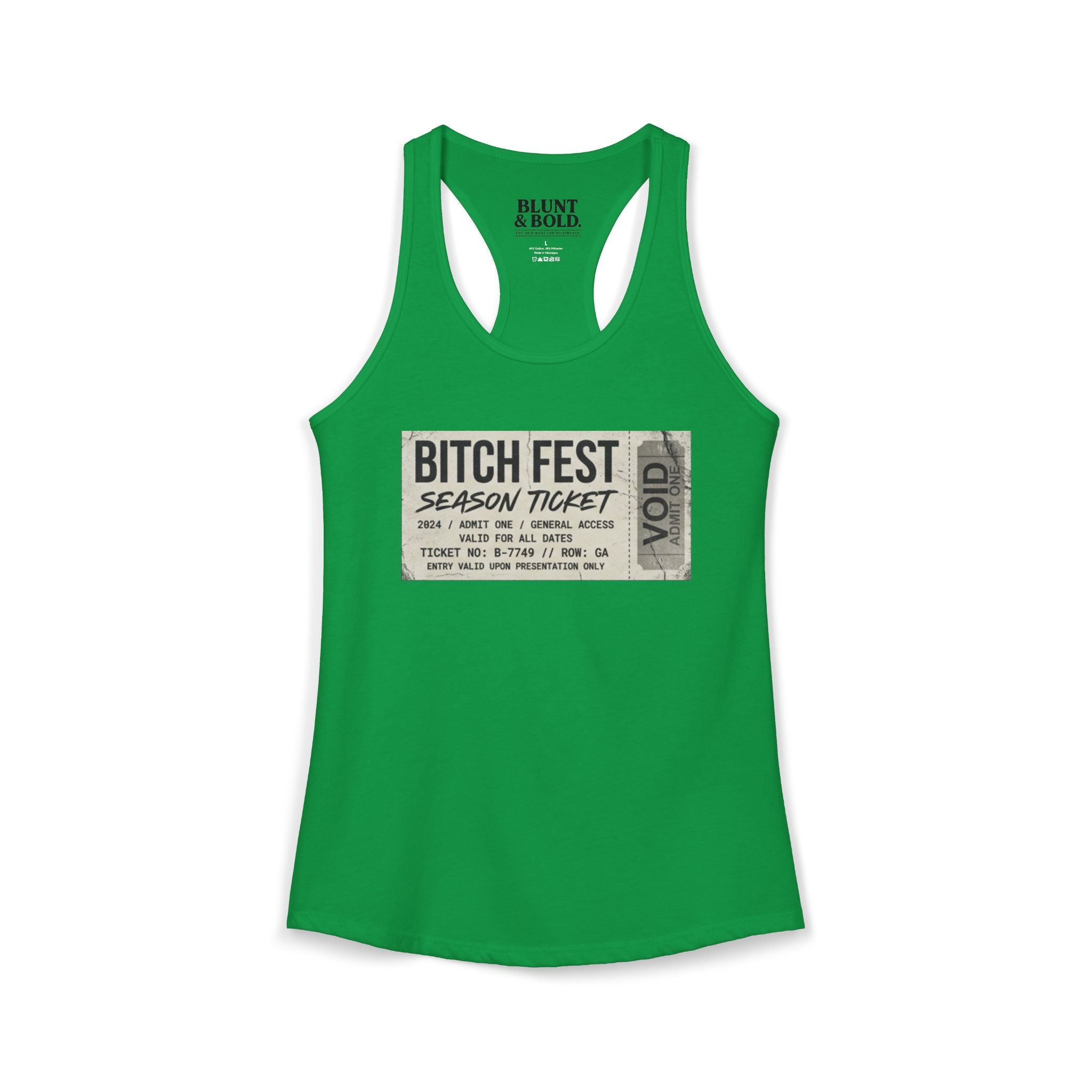 Womens BITCH FEST Ideal Racerback Tank