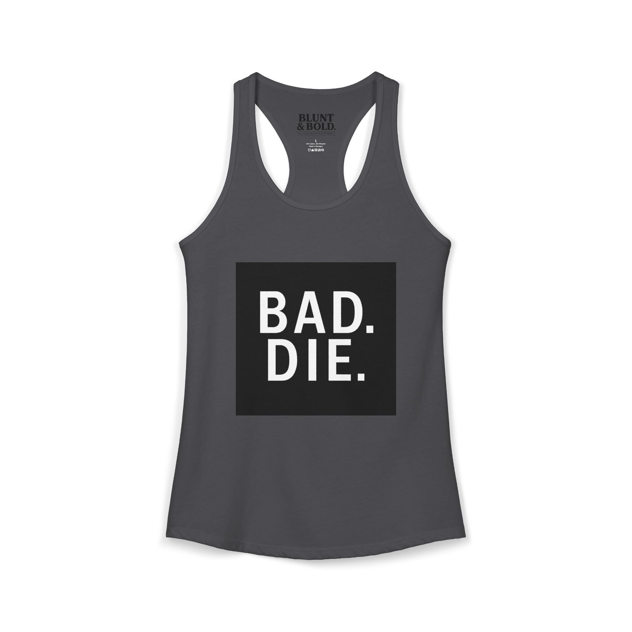 Womens Baddie  Ideal Racerback Tank