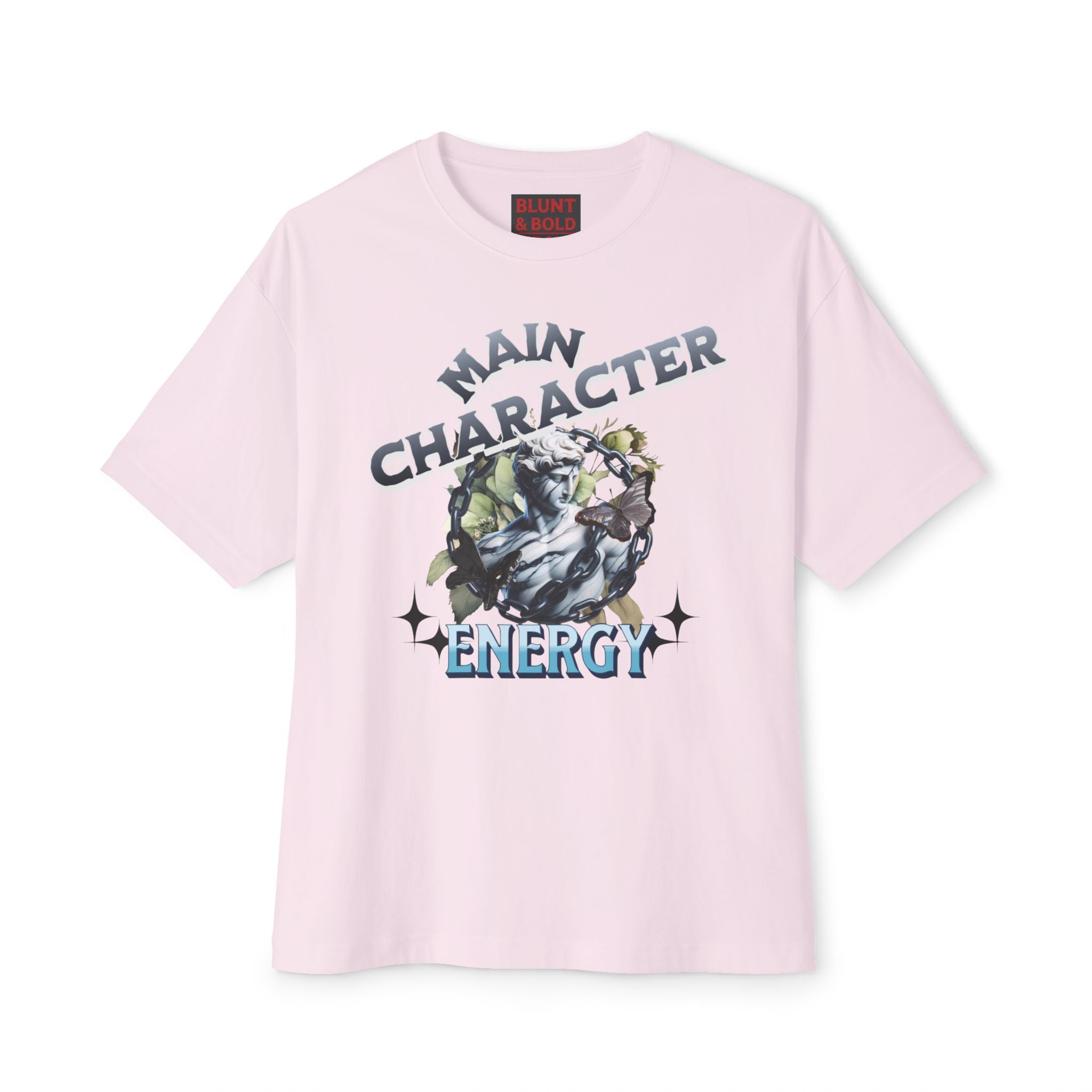 Mens Main Character Energy Oversized Boxy Tee