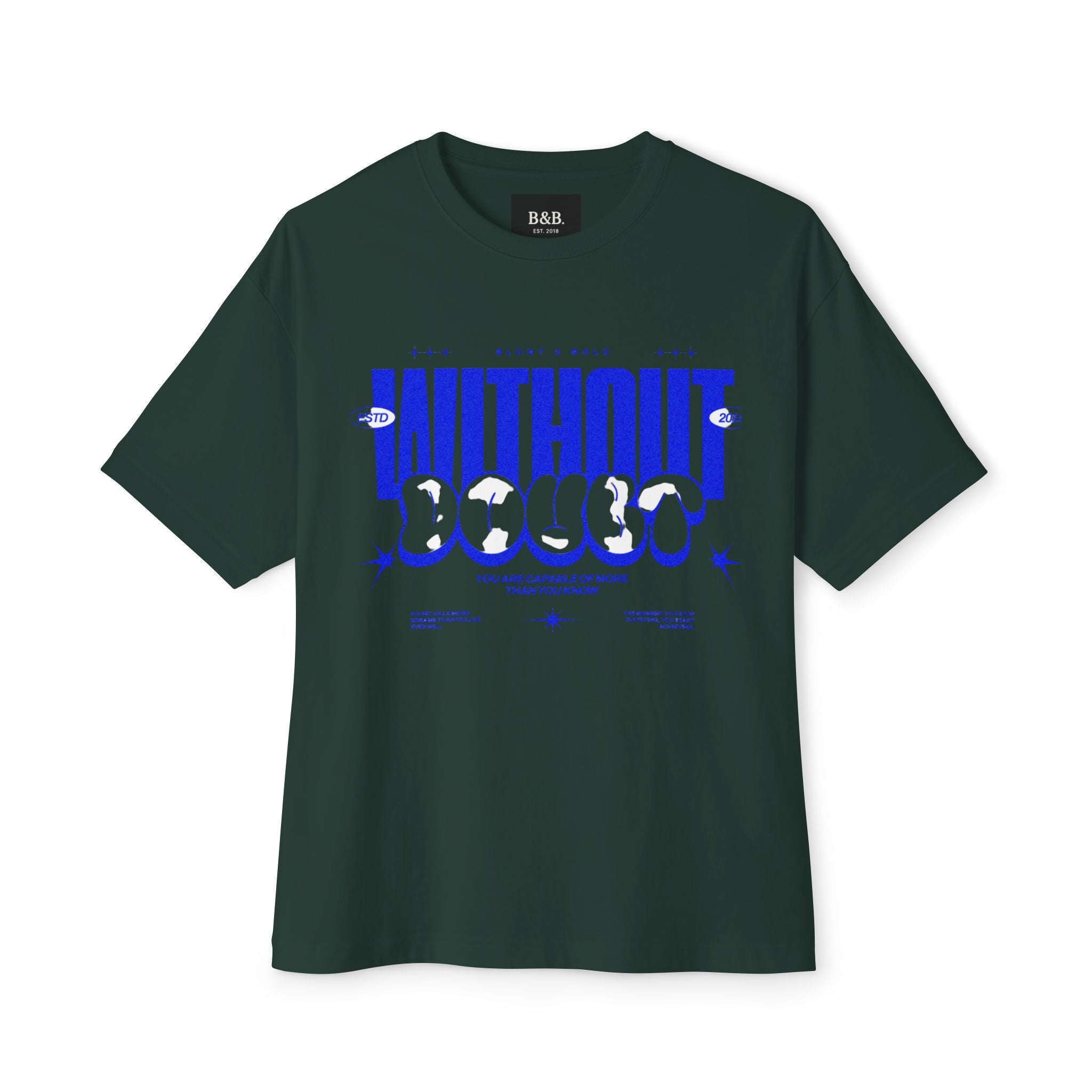 Mens Without Doubt Graphic Oversized Tee