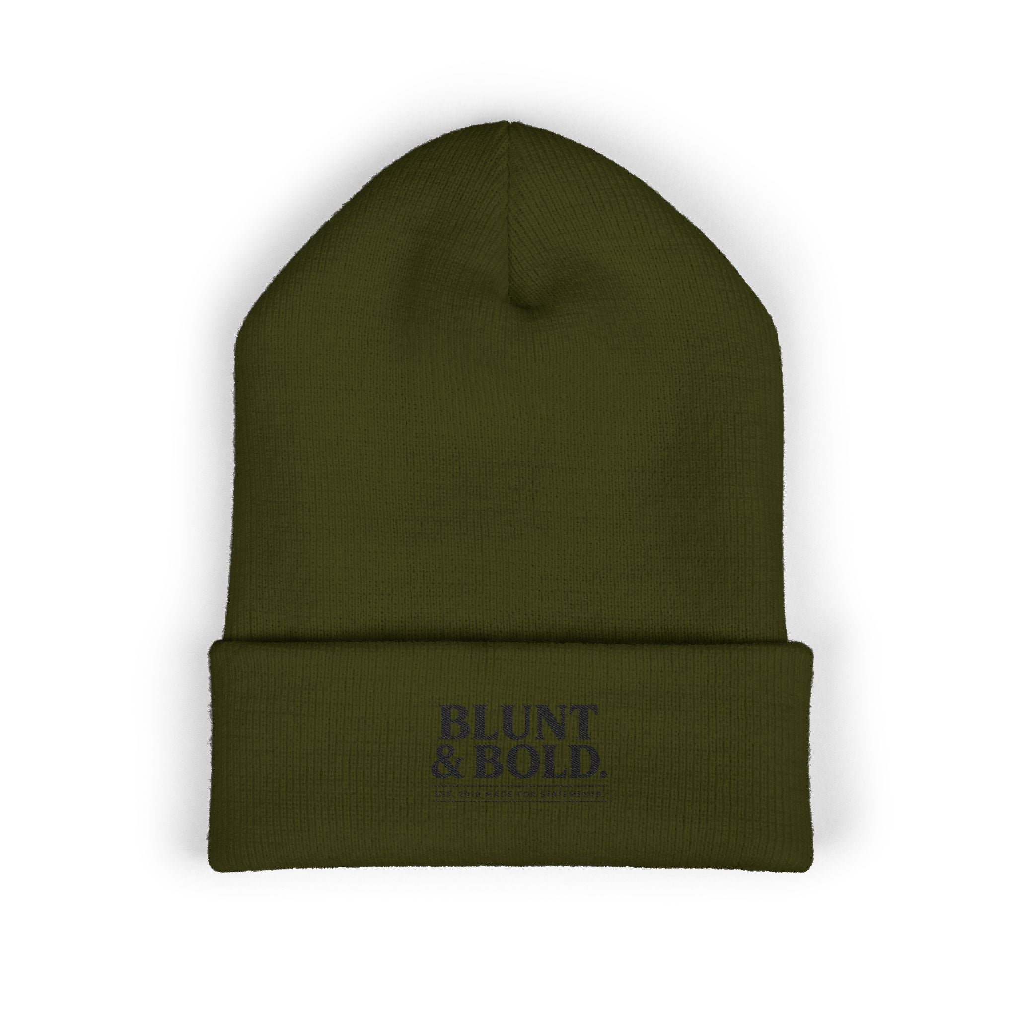 Blunt ^ Bold Classic Cuffed Beanie — Embroidered '