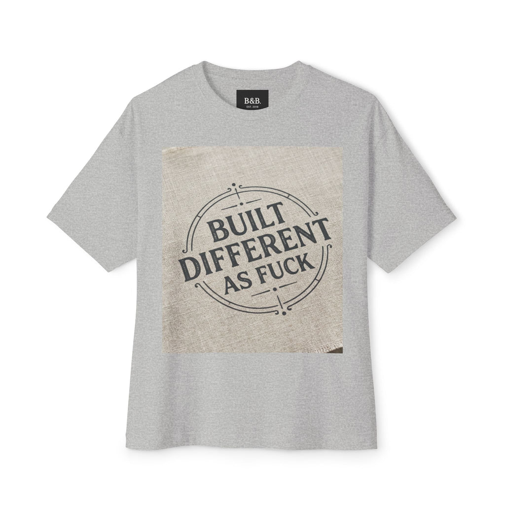 Built Different As F**k Graphic Tee — Bold Statement Oversized T‑Shirt