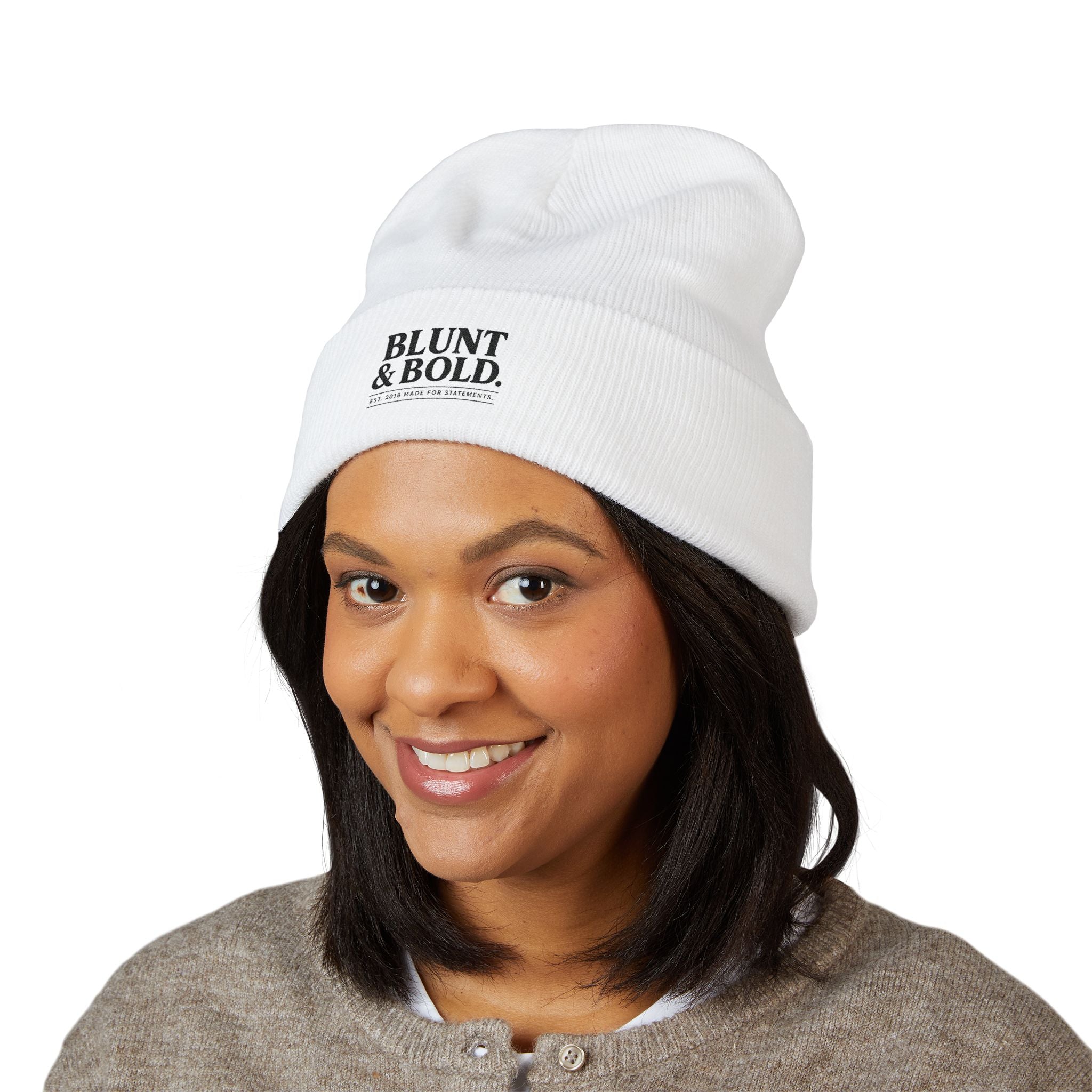 Blunt ^ Bold Classic Cuffed Beanie — Embroidered '