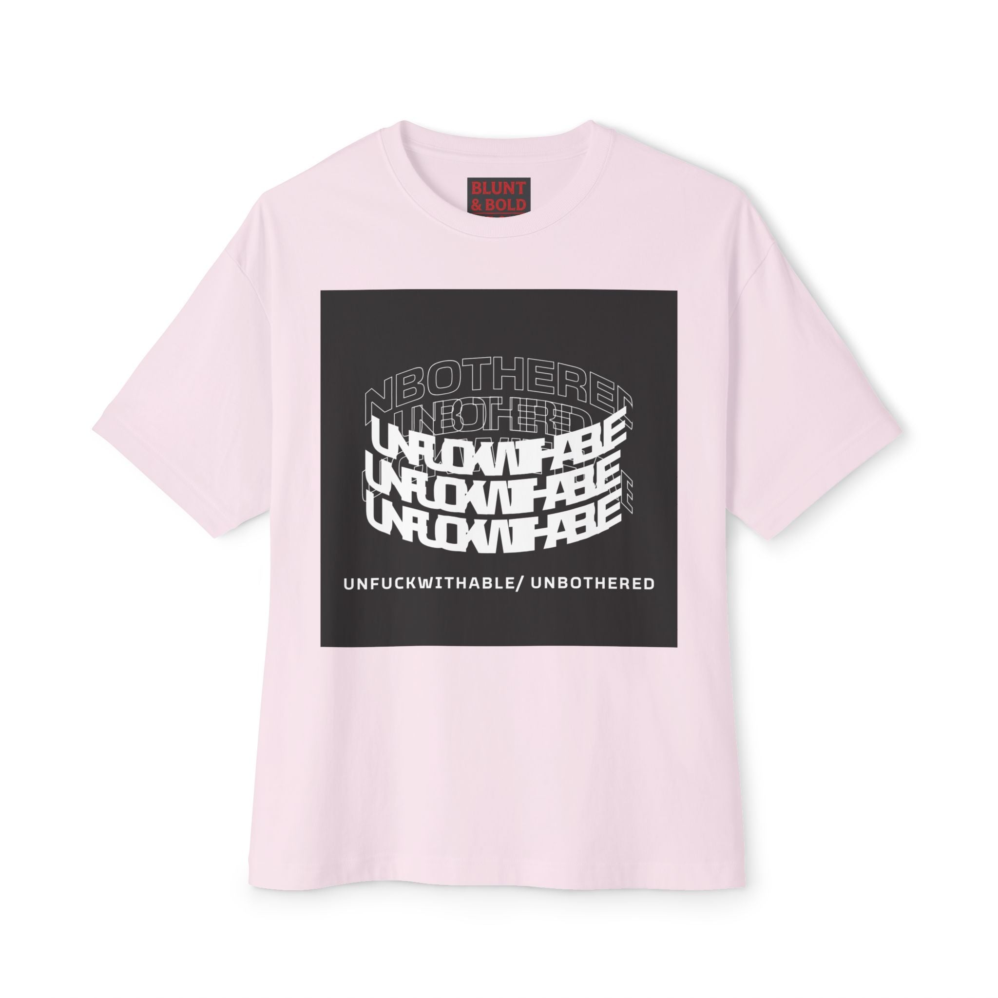 Mens Unfuckwithable/ Unbothered Graphic  Oversized Tee