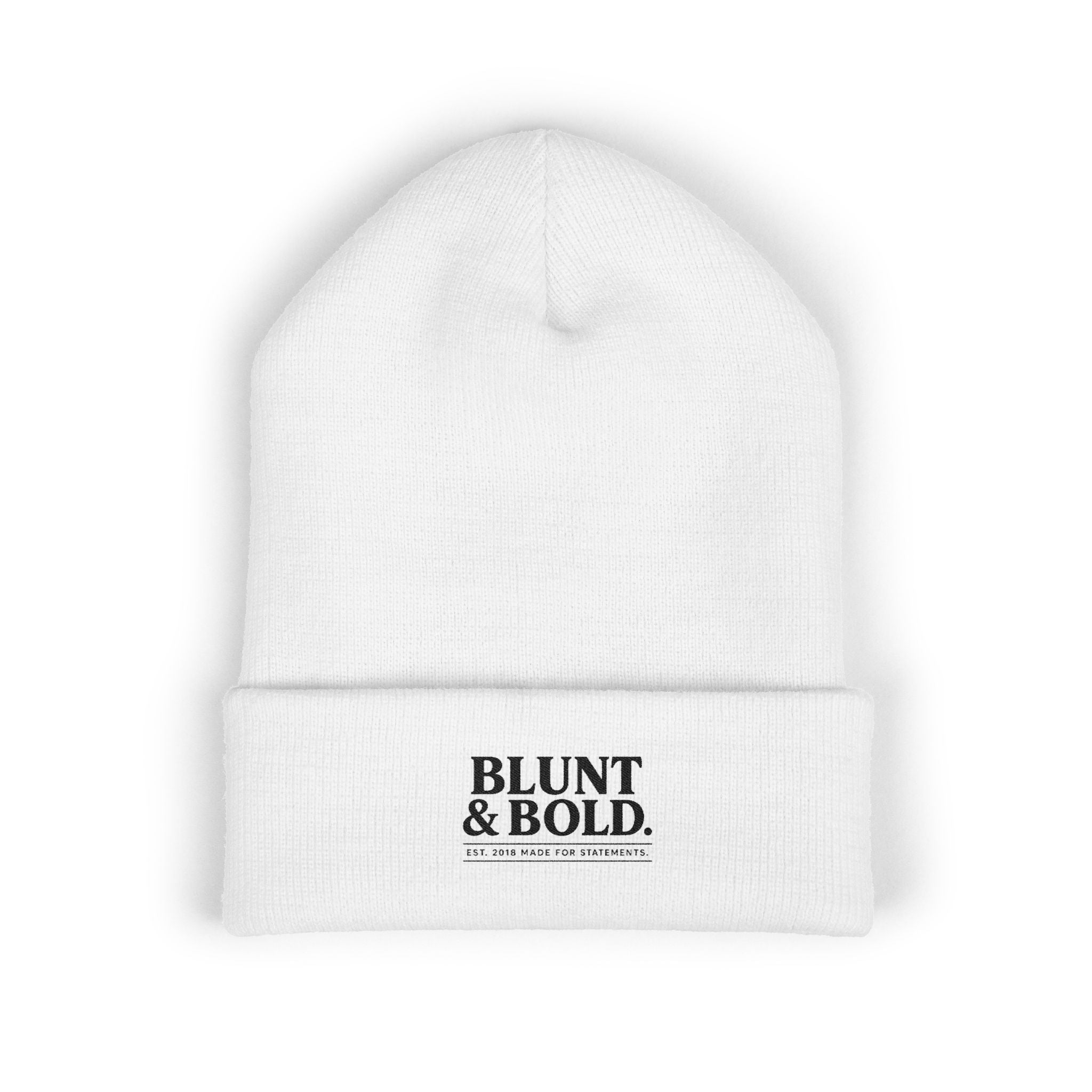 Blunt ^ Bold Classic Cuffed Beanie — Embroidered '