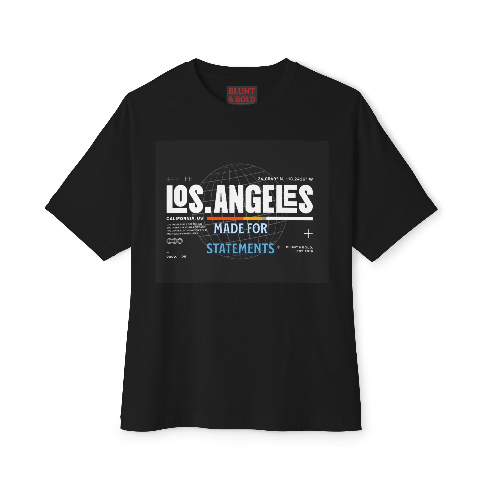 Mens Los Angeles Graphic Oversized  Tee