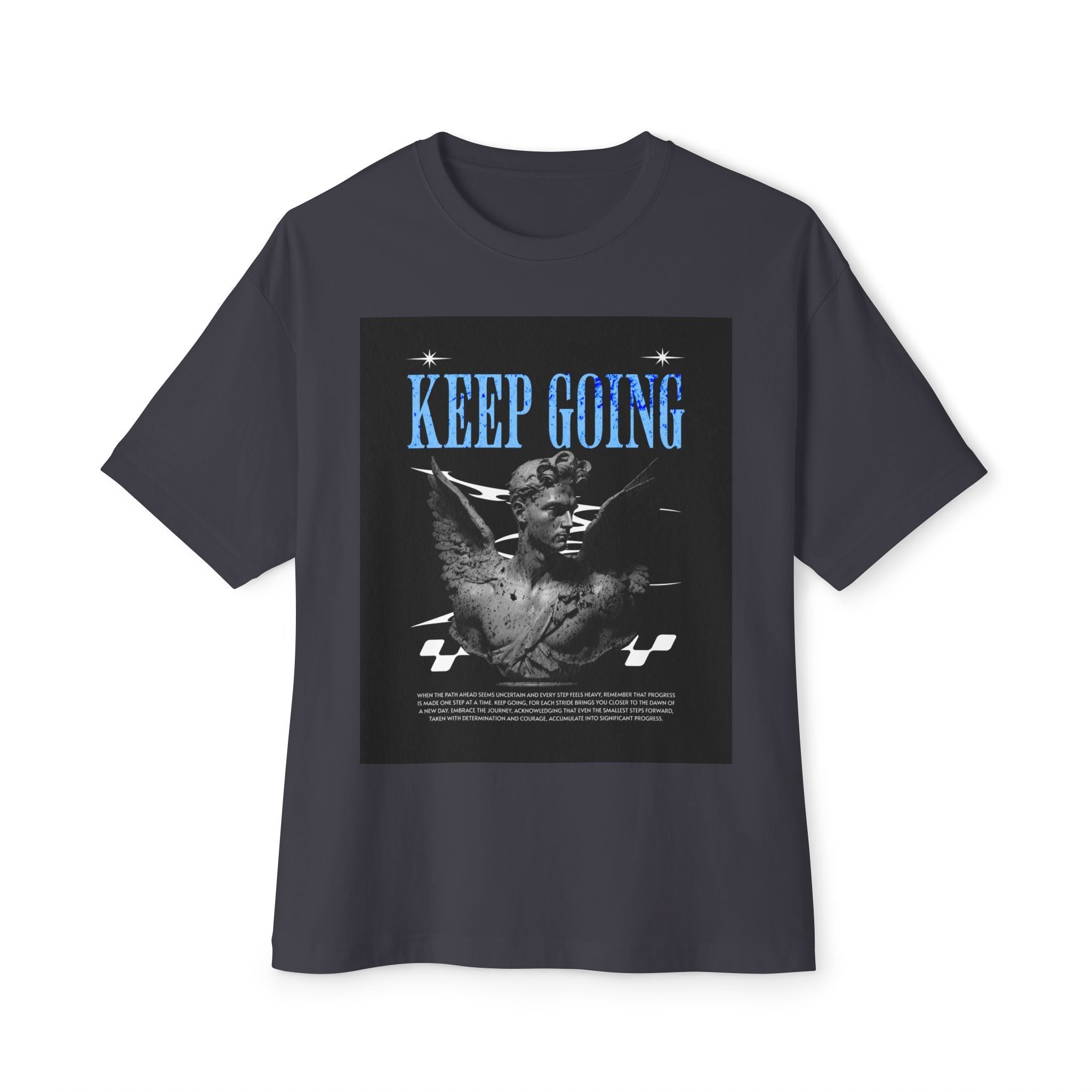 Mens Keep Going Oversized Tee