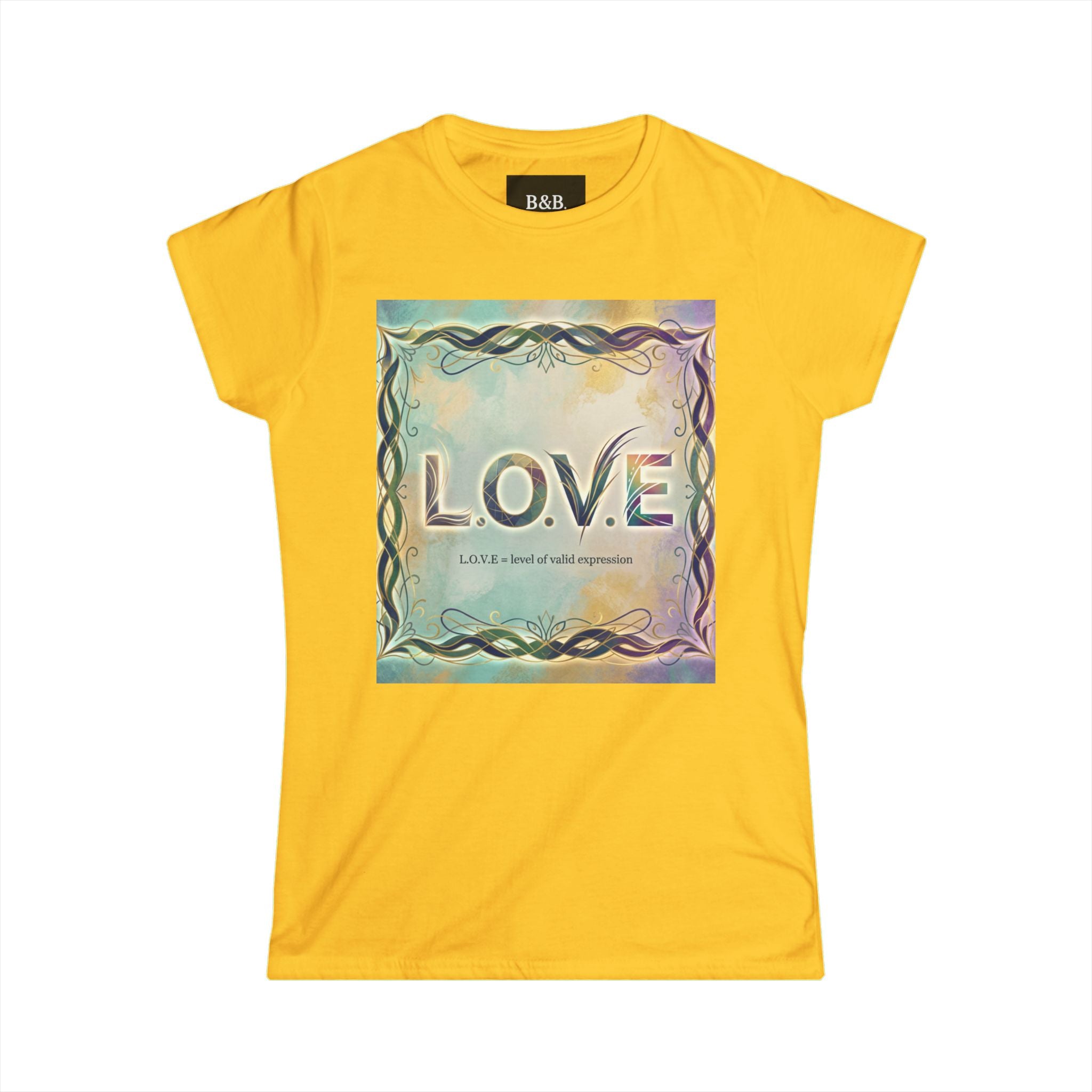 Womens L.o.v.e (LEVEL OF VALID EXPRESSION) Inspirational Tee