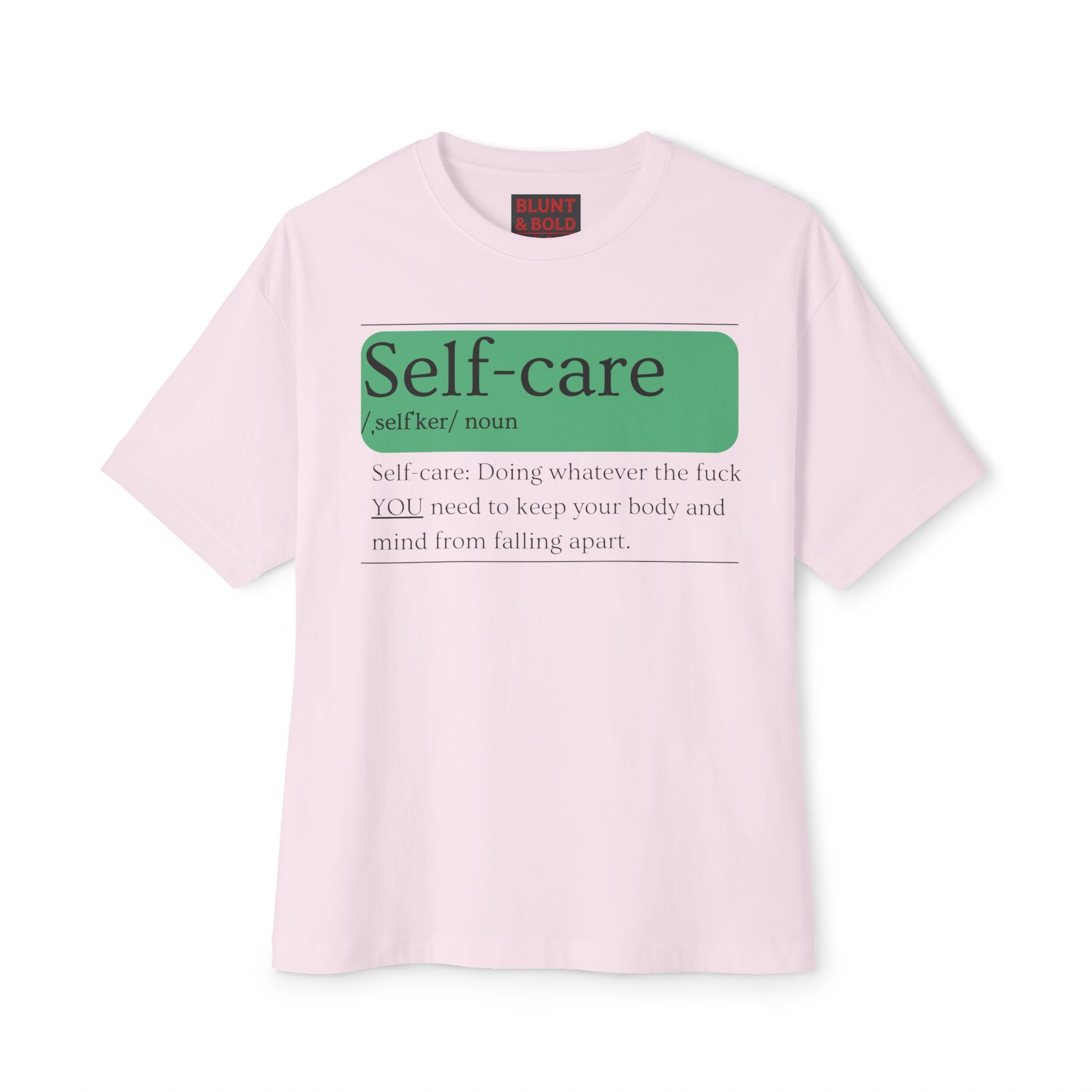 Mens Self-care EXPLICIT Definition Oversized Tee