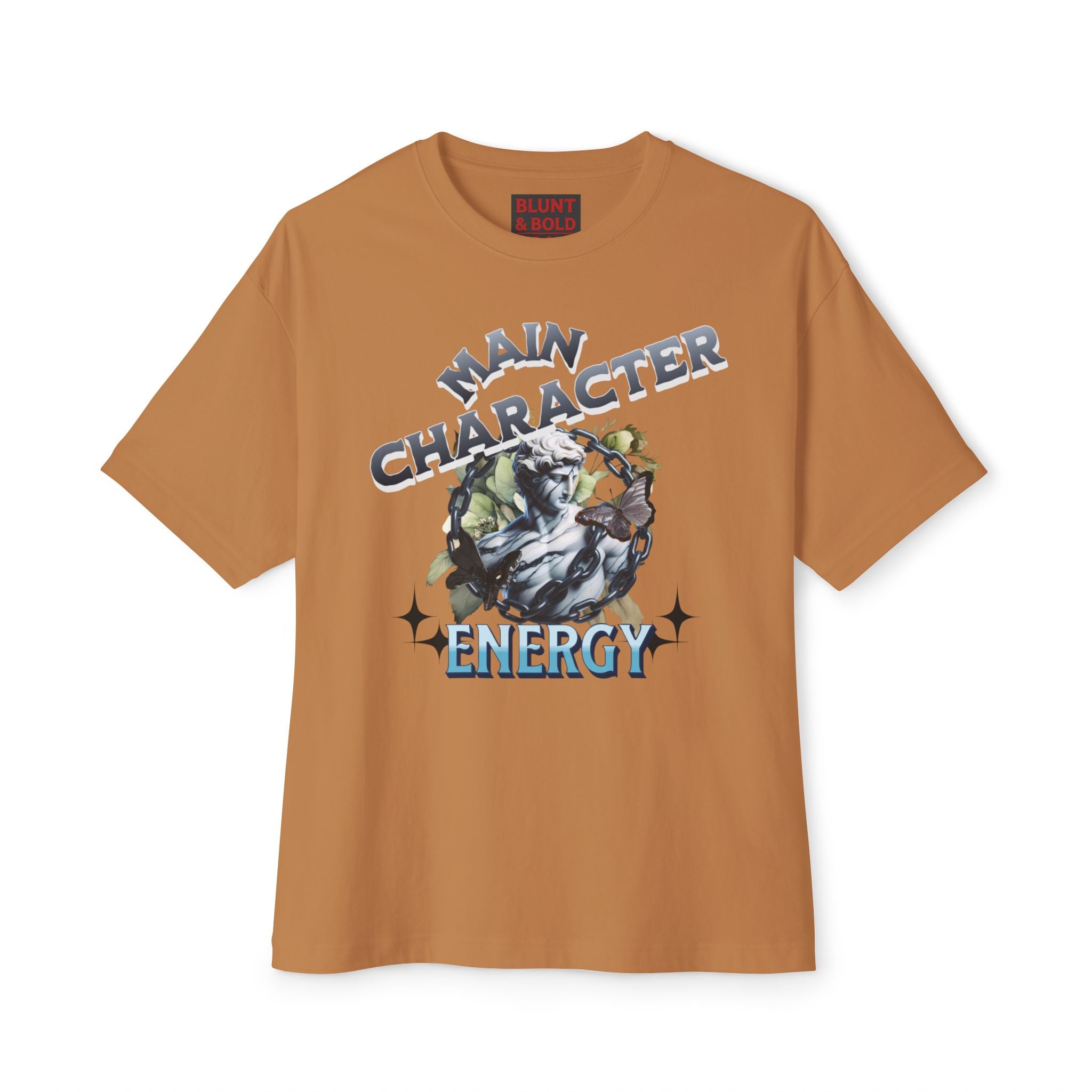 Mens Main Character Energy Oversized Boxy Tee