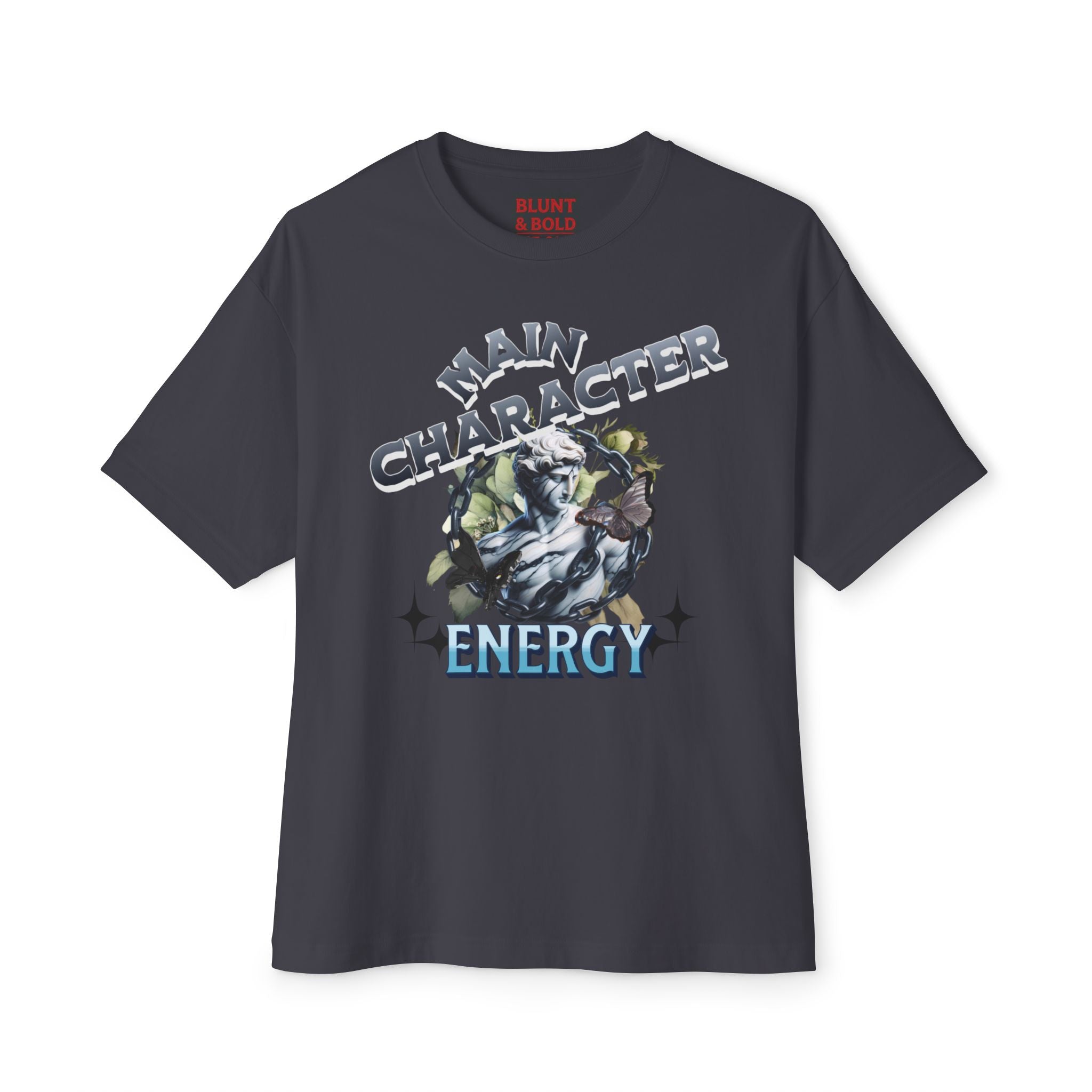 Mens Main Character Energy Oversized Boxy Tee