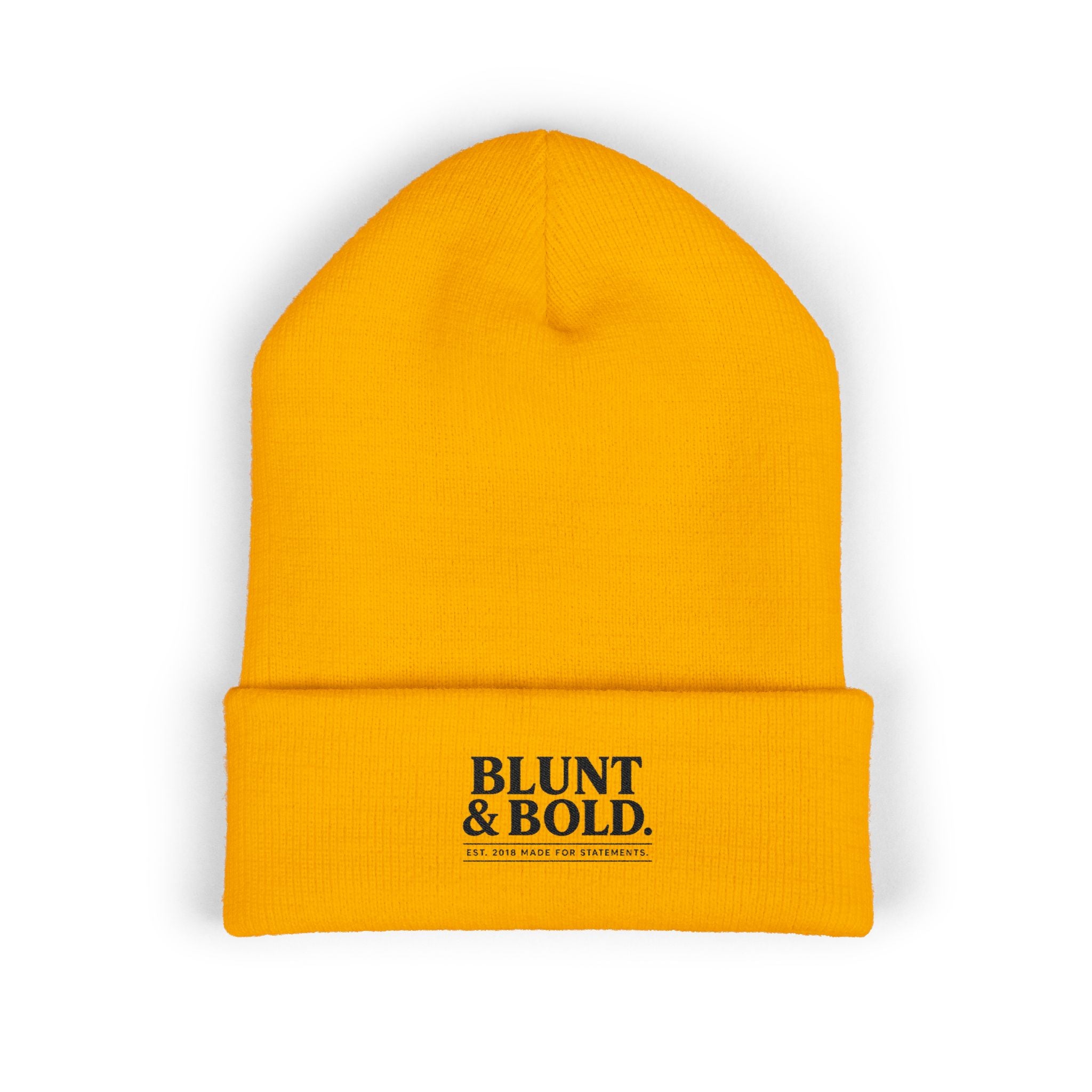 Blunt ^ Bold Classic Cuffed Beanie — Embroidered '