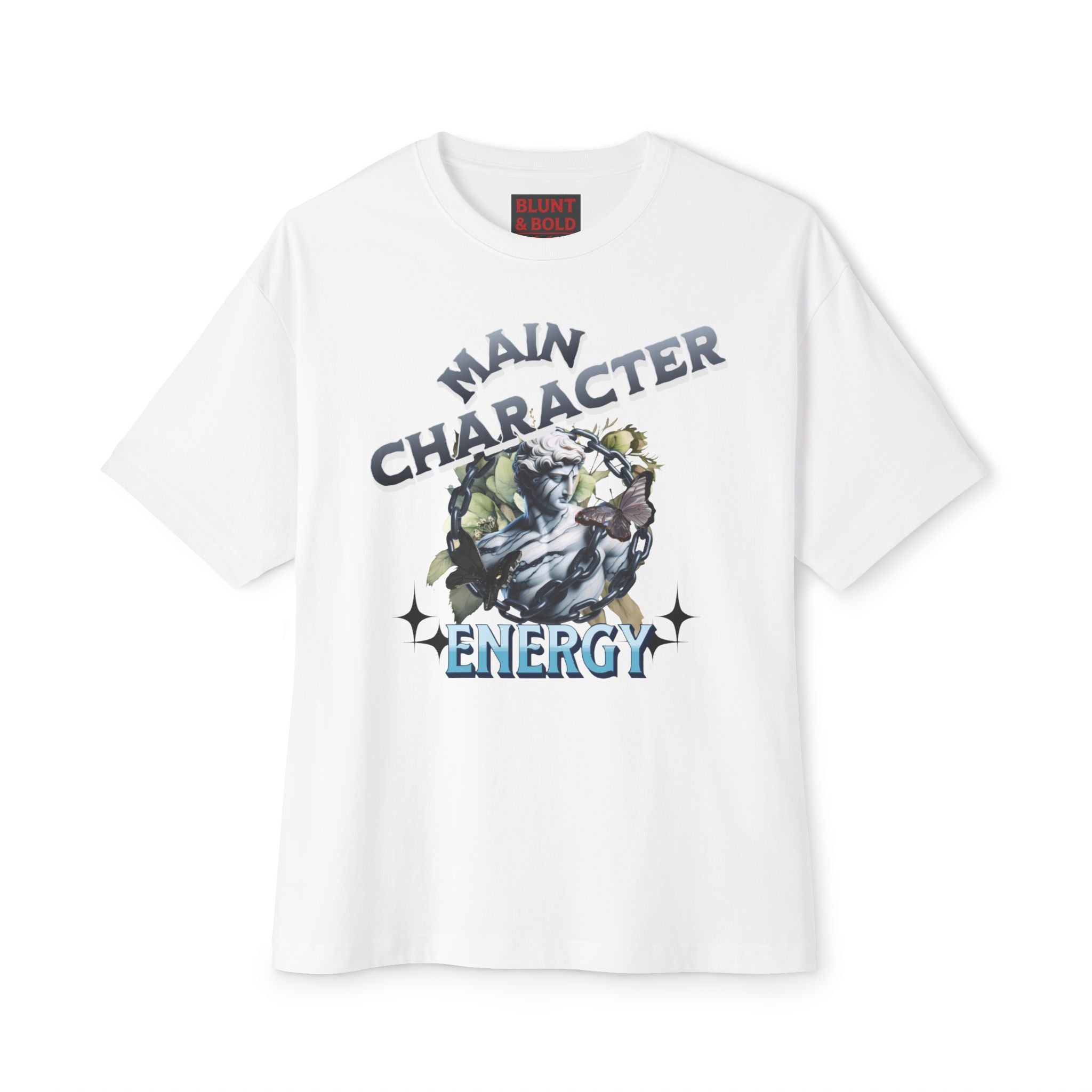Mens Main Character Energy Oversized Boxy Tee