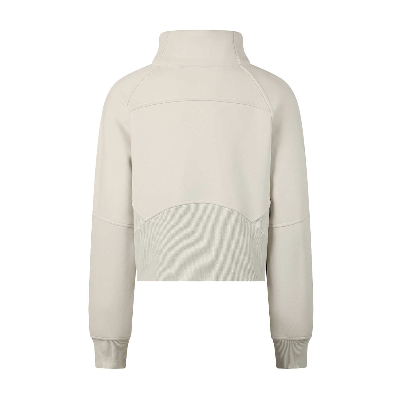 Womens Cropped Half-Zip Sweatshirt