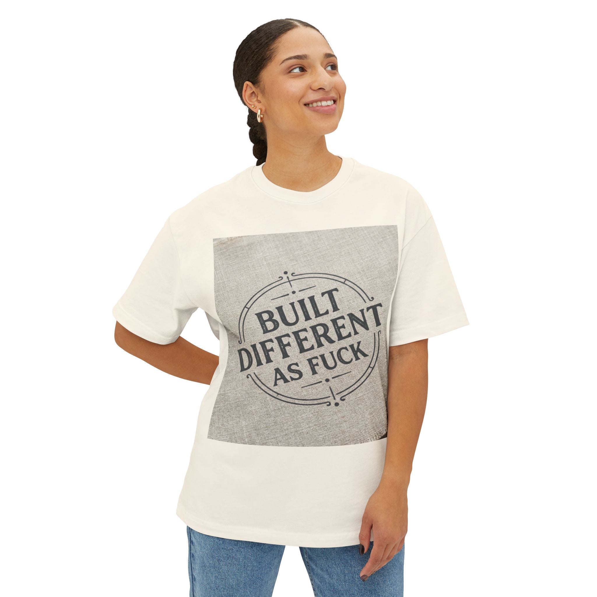 Built Different As F**k Graphic Tee — Bold Statement Oversized T‑Shirt