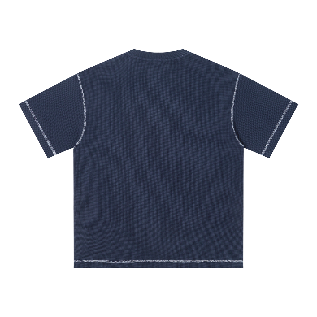 Mens 'STOIC'  Sunfade Waffle Boxy Tee