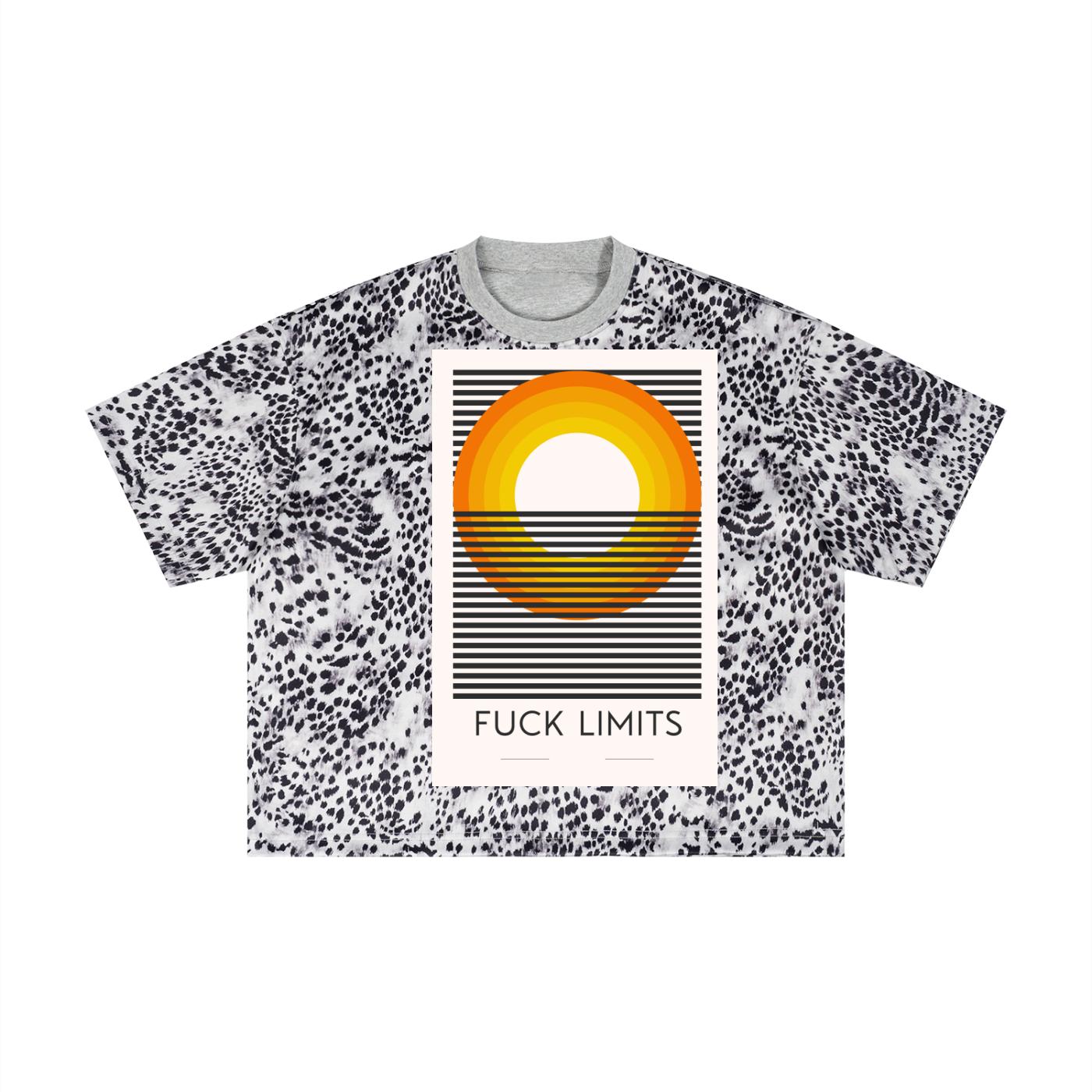 Unisex Leopard Print Boxy T-Shirt
