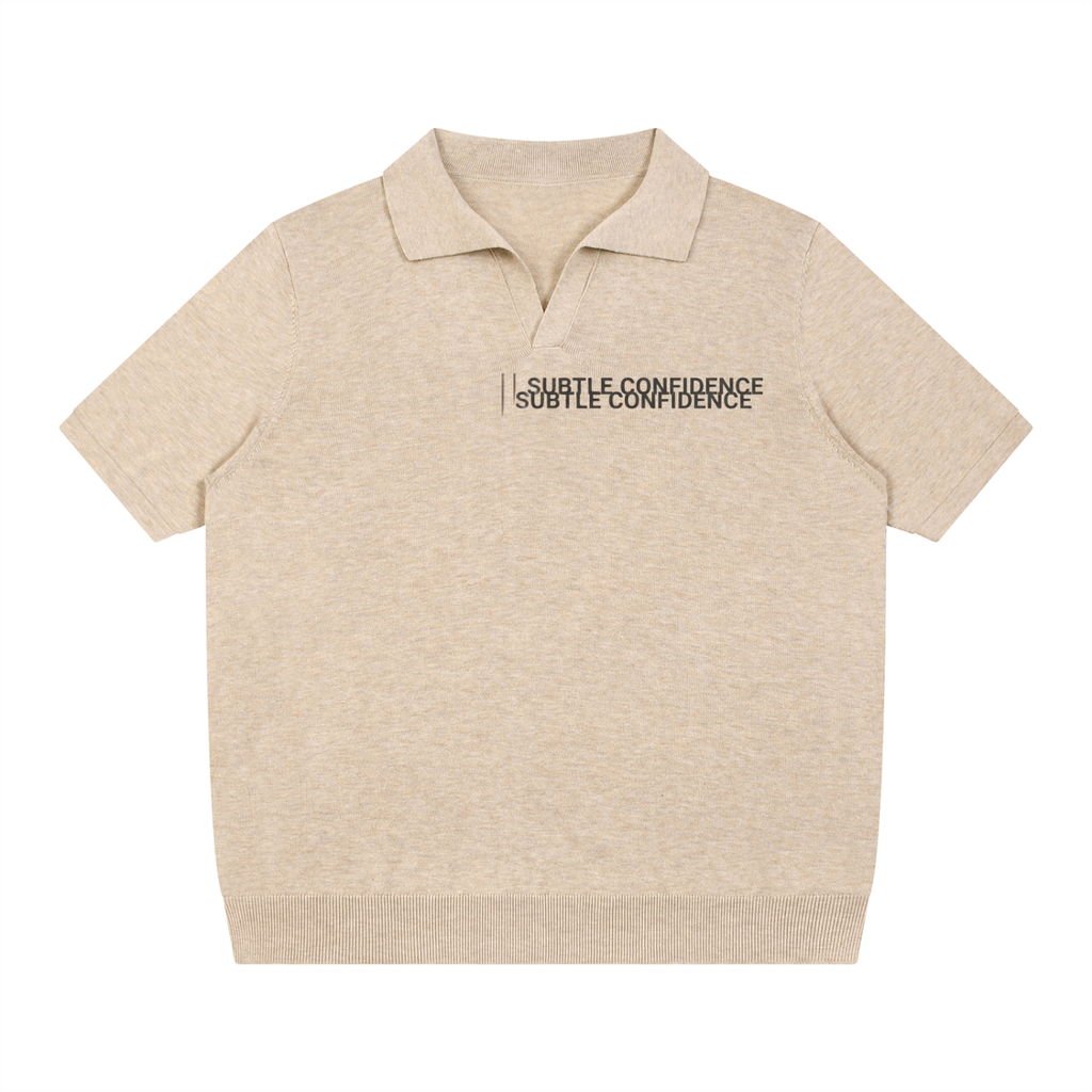 MENS ' SUBTLE CONFIDENCE' Heavyweight Oversized Polo Shirt