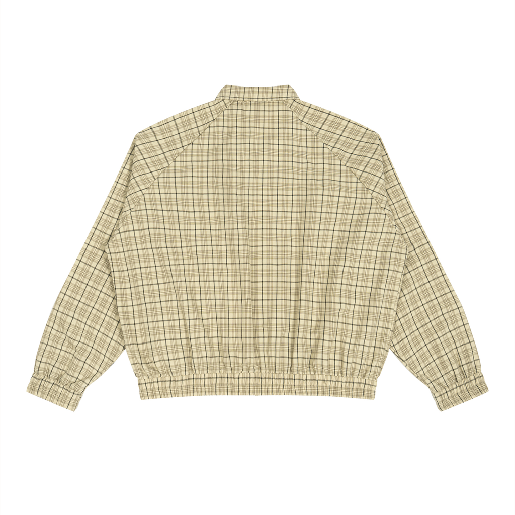 Unisex 'NICEST MEAN PERSON' Plaid Full-Zip Track Jacket