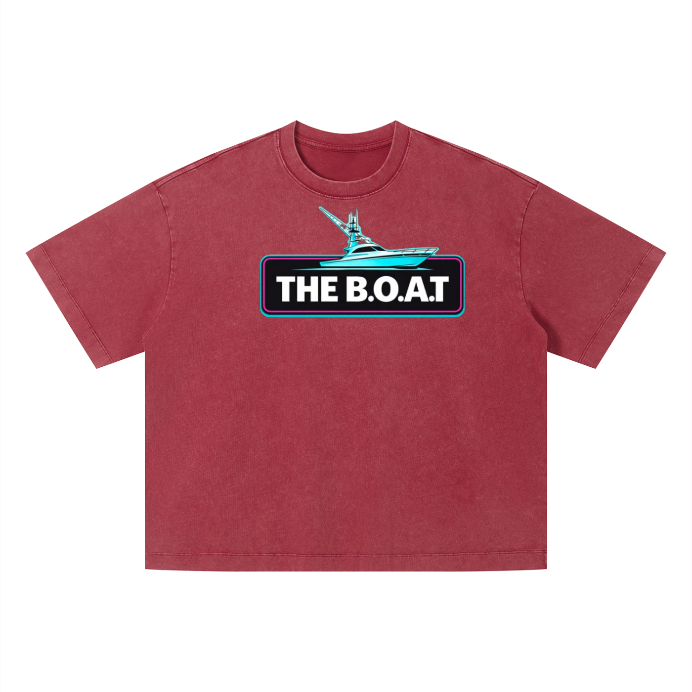 Mens 'THE B.O.A.T' Vintage Wash Boxy Tee
