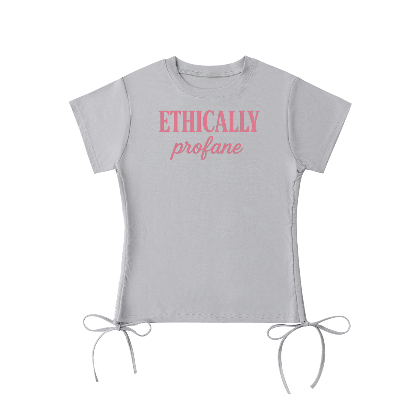 Womens 'ETHICALLY PROFANE' Essential Drawstring Tee