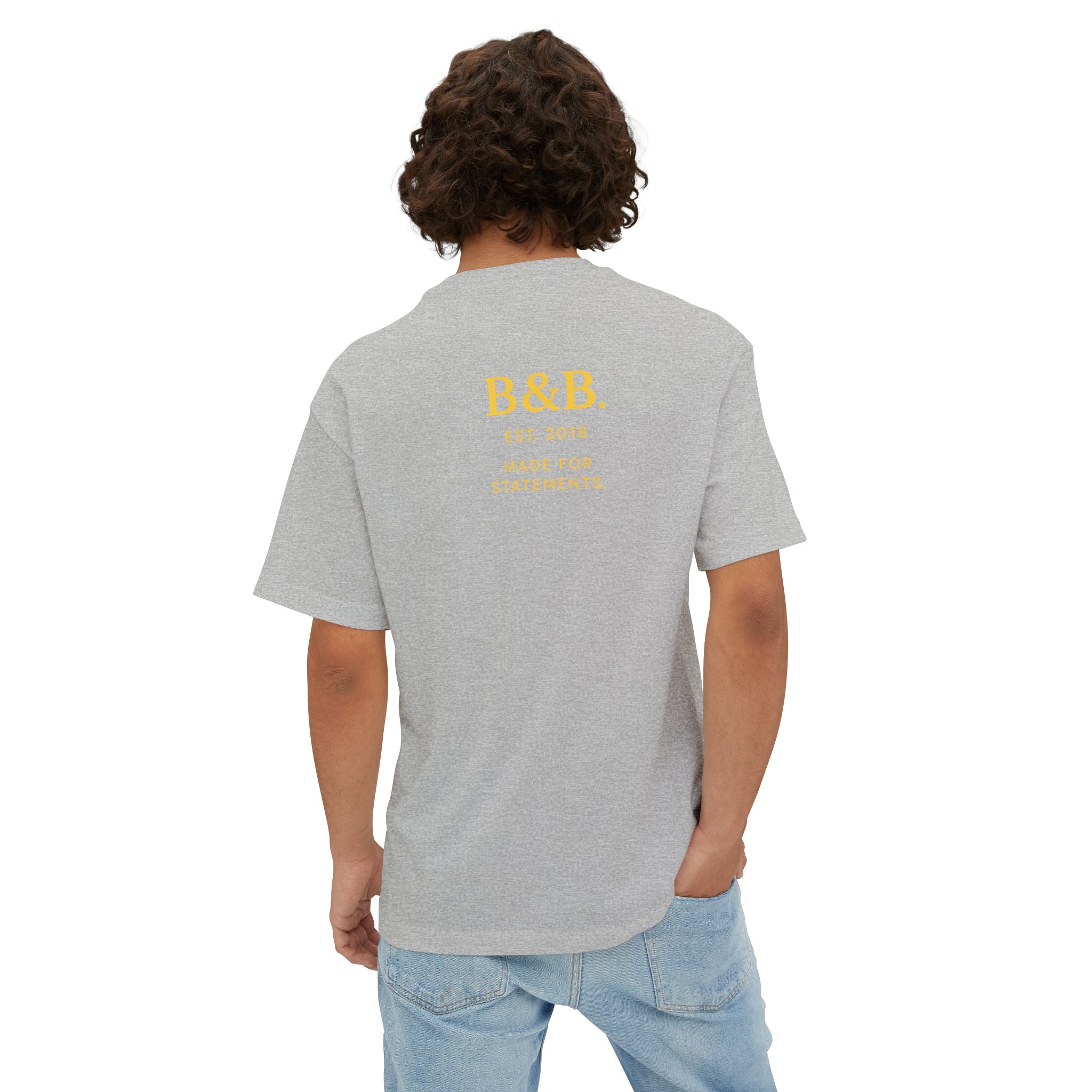 Mens Focus on Your Happiness Oversized Tee