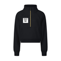 Womens Cropped Half-Zip Sweatshirt