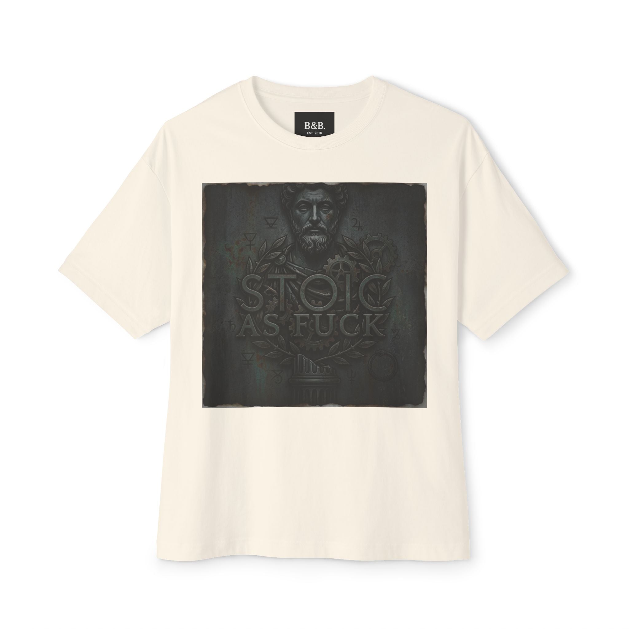 Mens Stoic As F*ck Graphic Oversized Tee