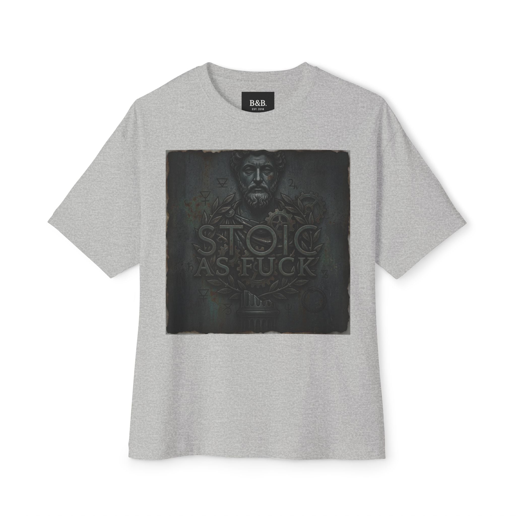 Mens Stoic As F*ck Graphic Oversized Tee
