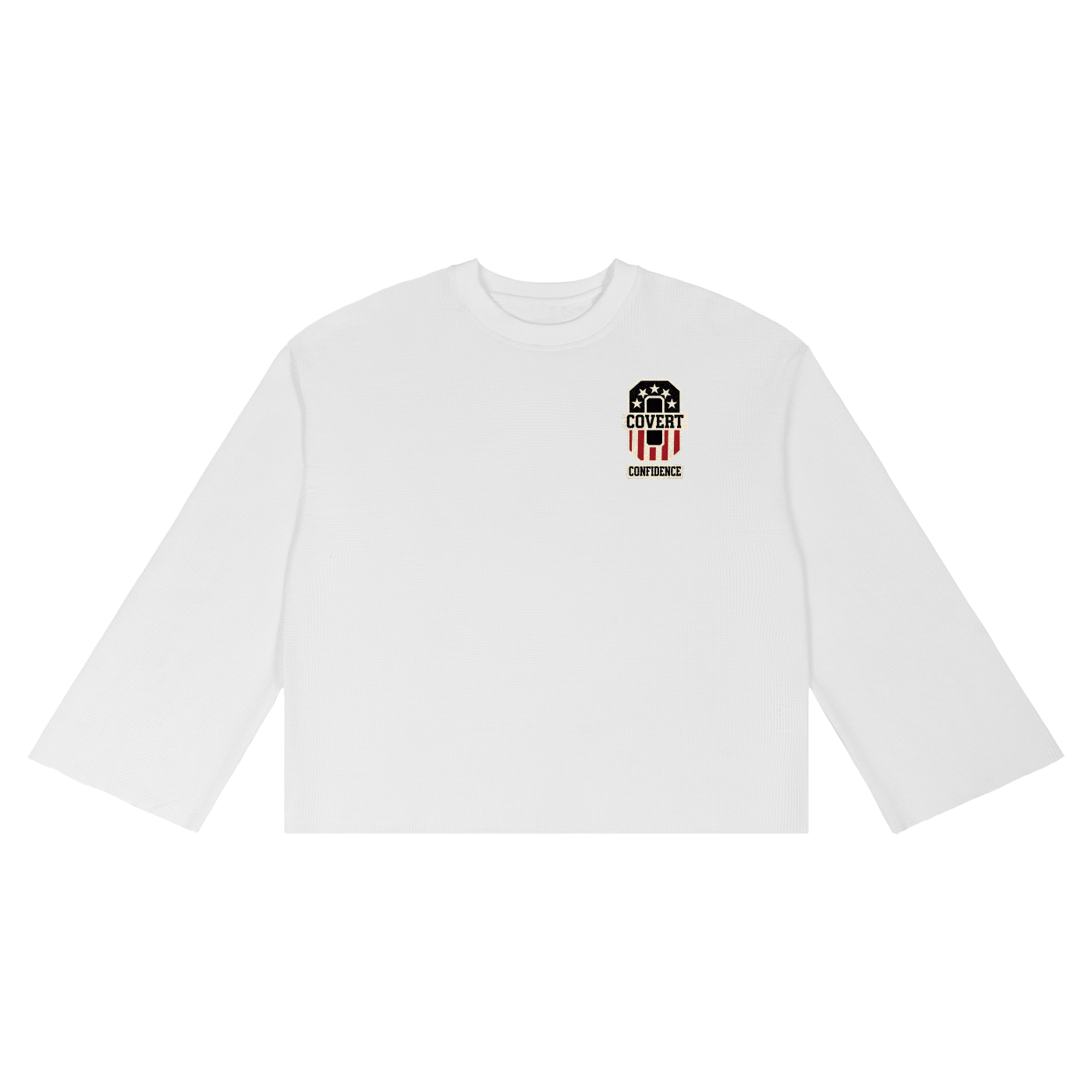 MENS 'COVERT CONFIDENCE' Waffle Raw Edge TEE