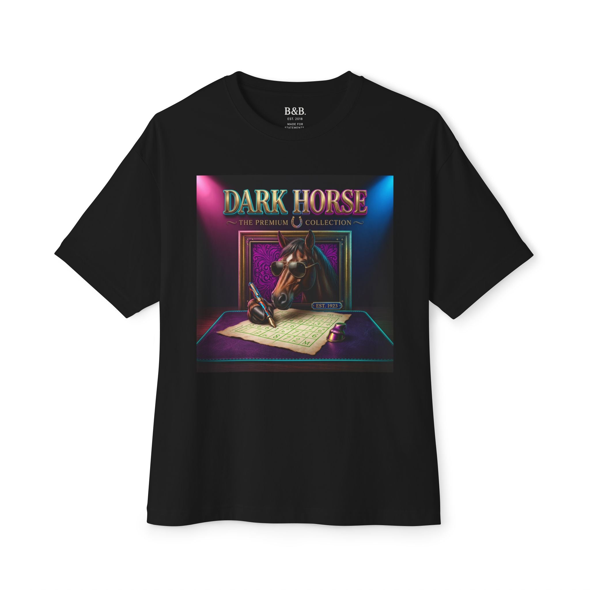 Mens Dark Horse  Oversized Graphic Tee