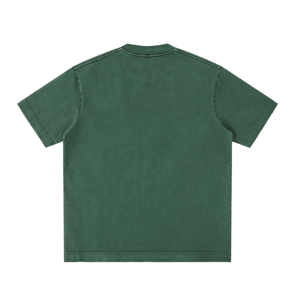 Mens 'FUCK IT' Heavyweight Vintage Washed Frayed Tee