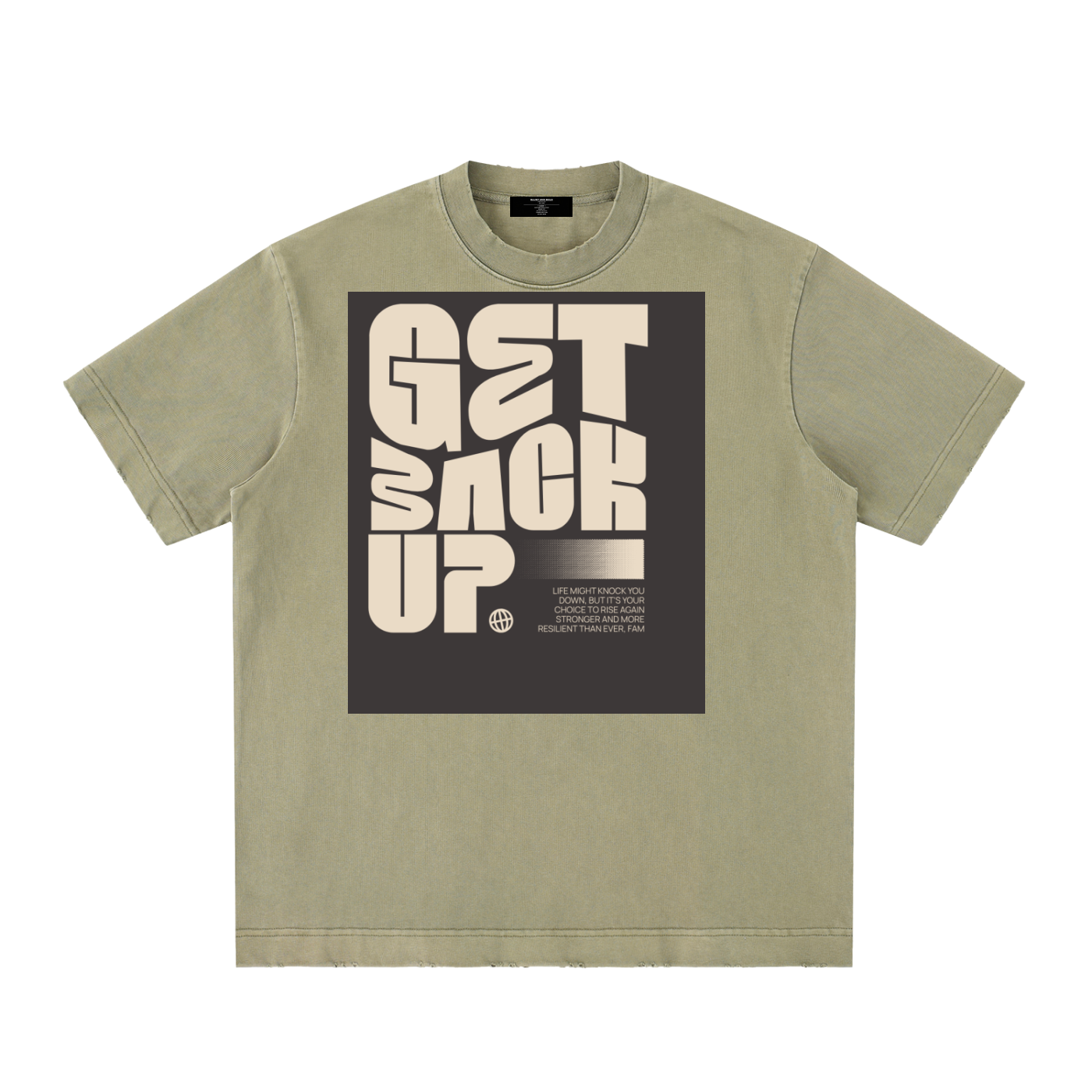 Men's Heavy Frayed Tee — Built Tough