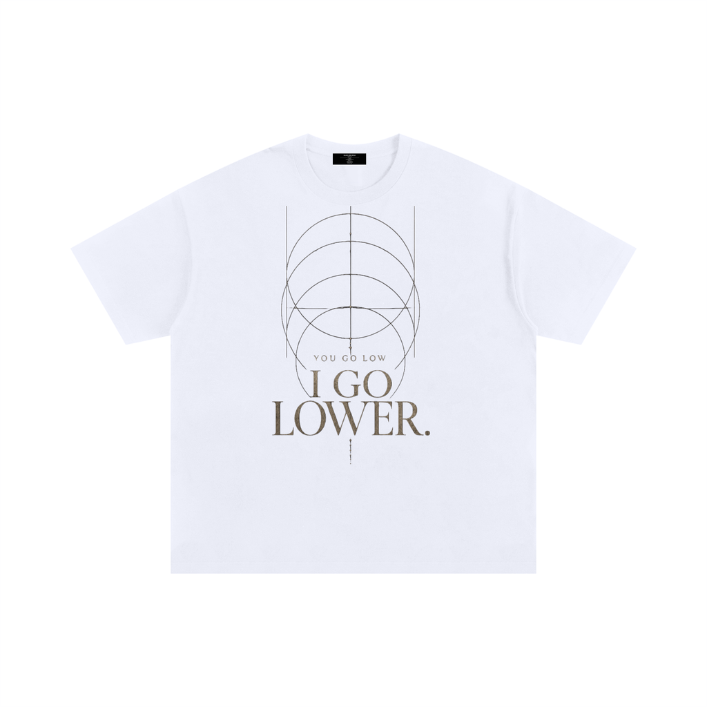 MENS 'GO LOW GO LOWER' Oversized Cotton TEE