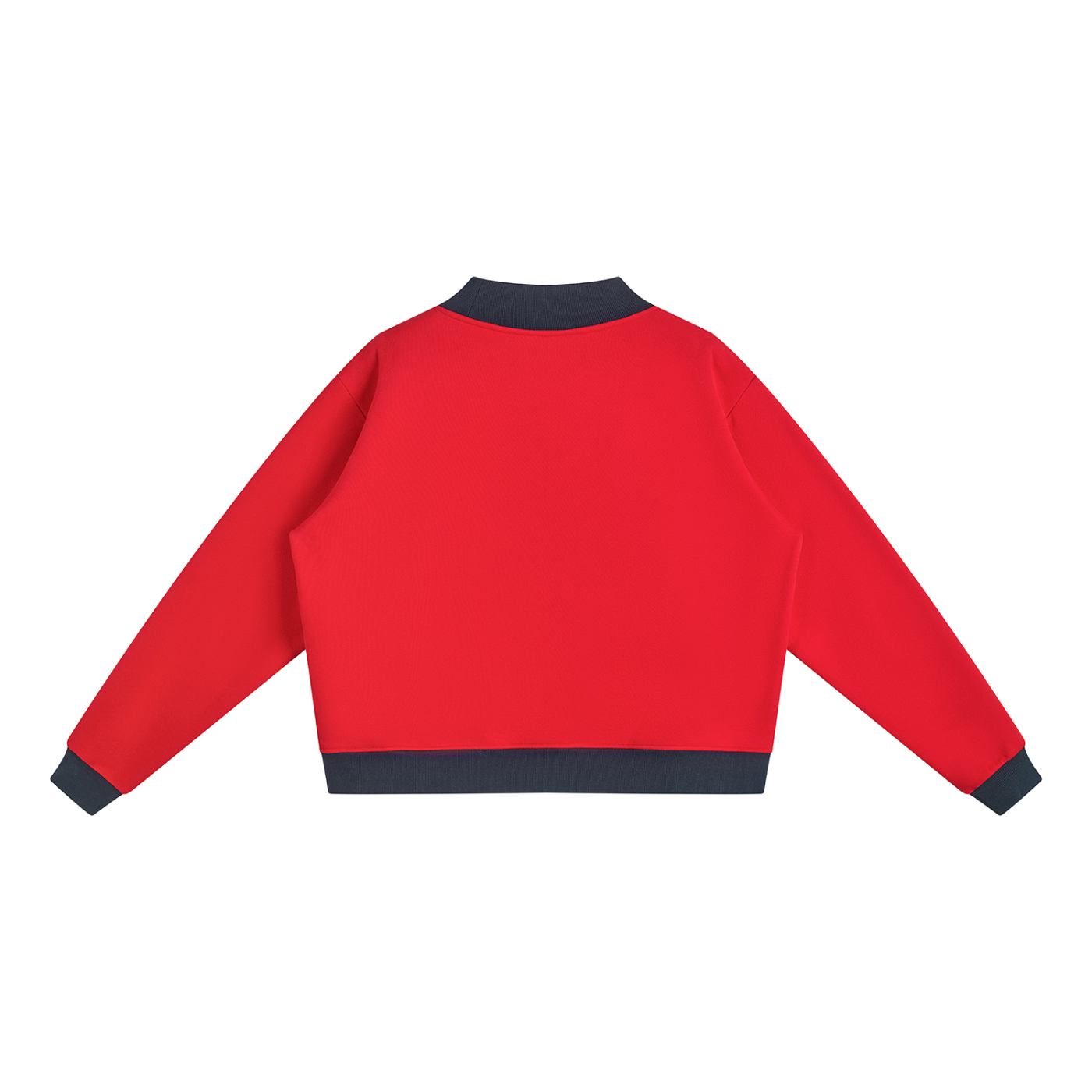 WOMENS ' FUCK RULES ; Mock Neck Crewneck Sweatshirt