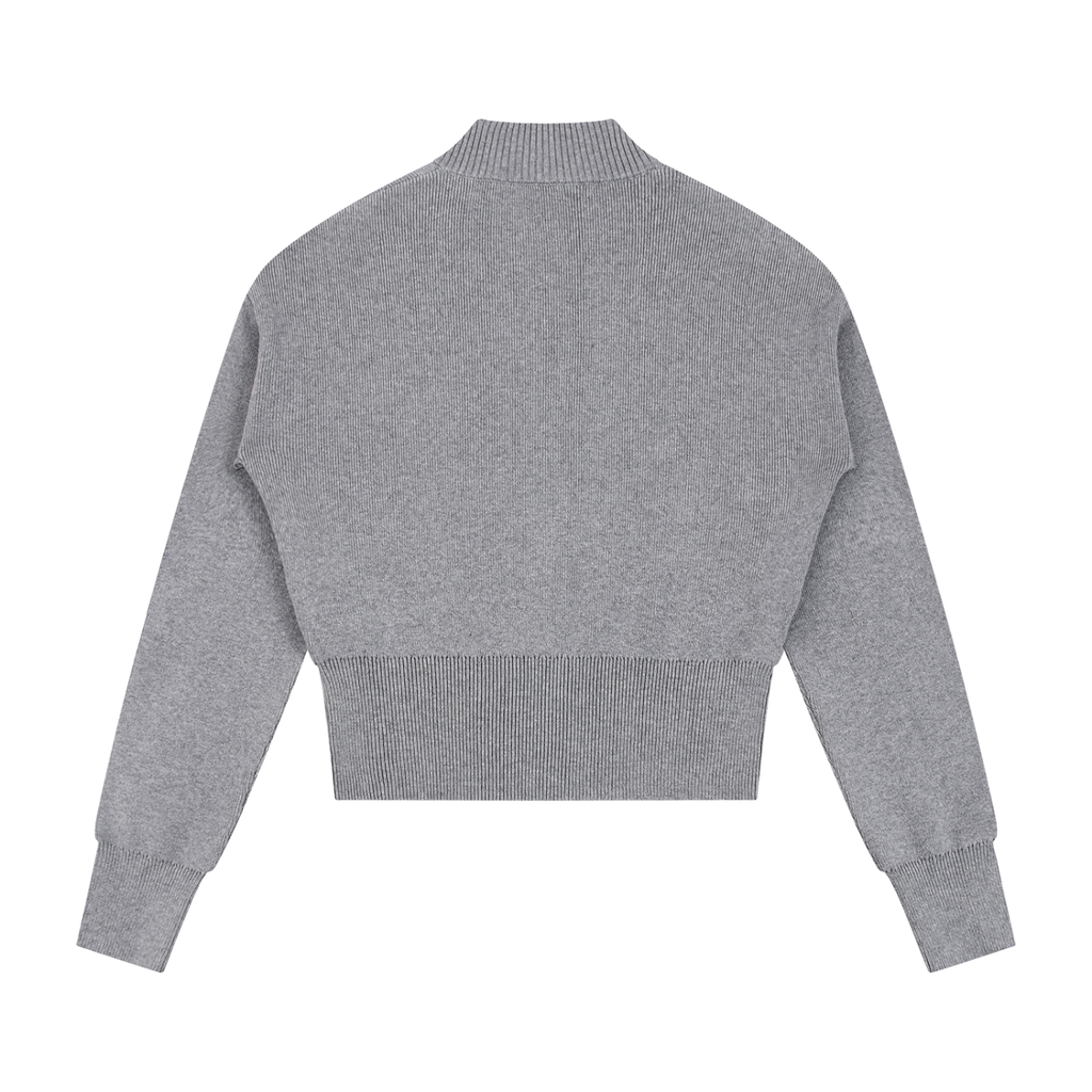WOMENS ' DANGEROUSLY DEVINE' ' Mock Neck Zip Up Cardigan