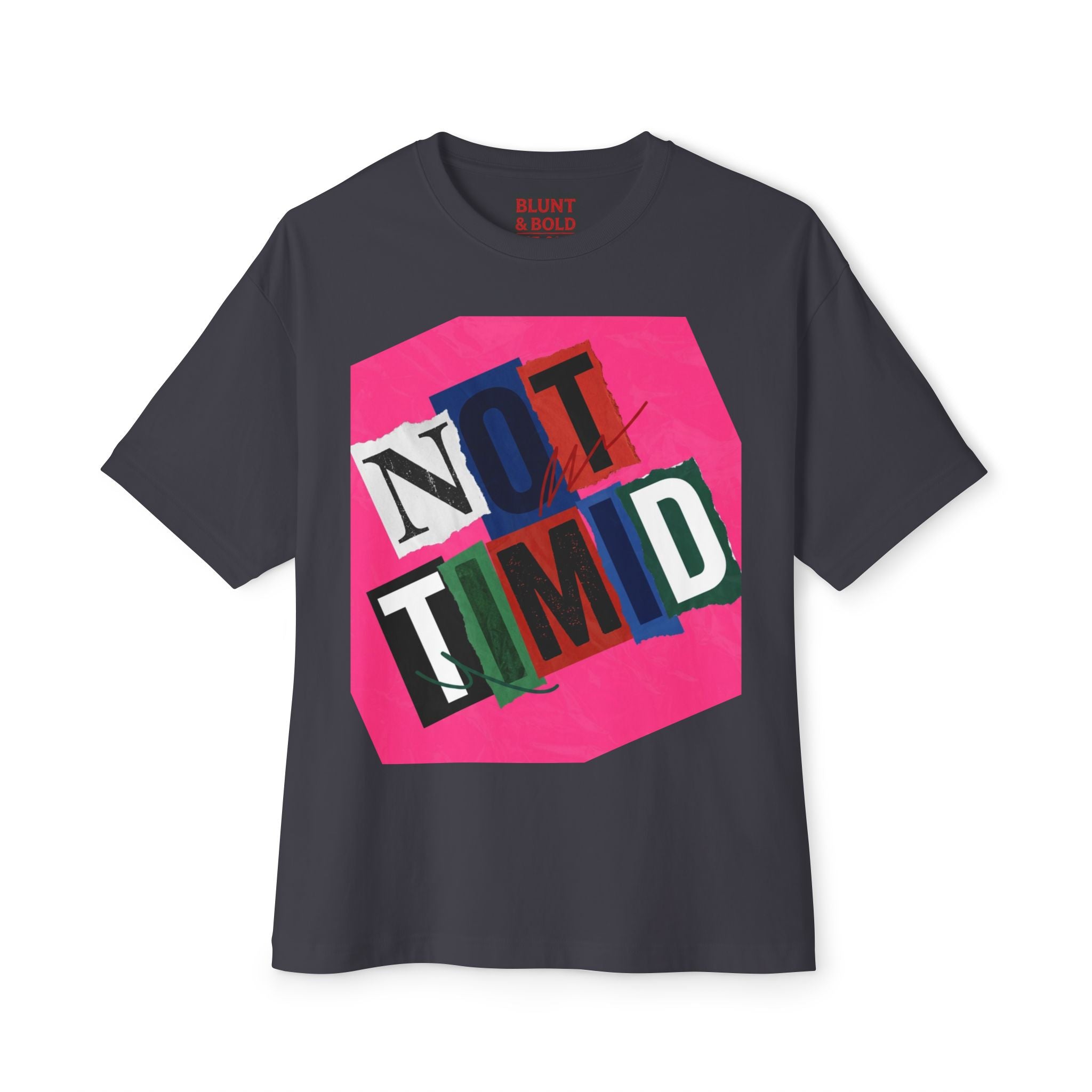 Mens  'Not Timid' Graphic Oversized Tee