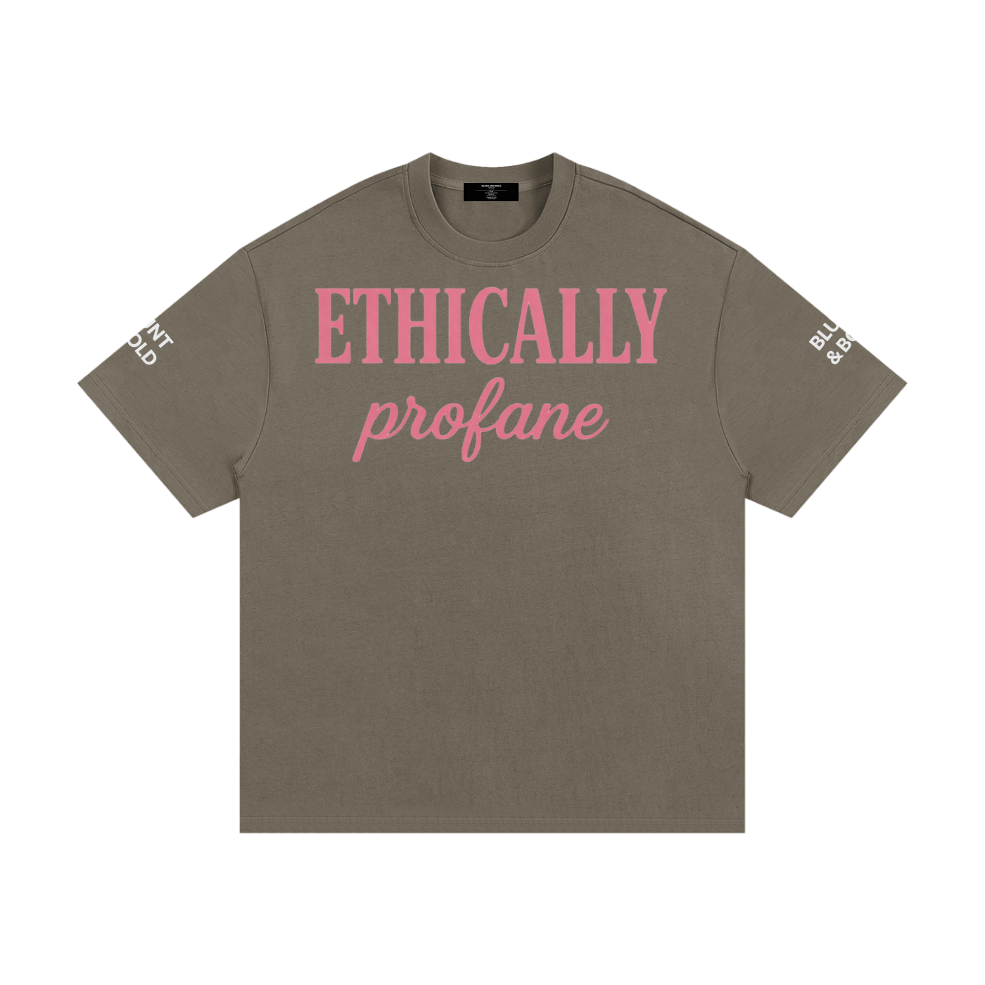 Mens 'ETHICALLY PROFANE" Essential Heavyweight Cotton Tee