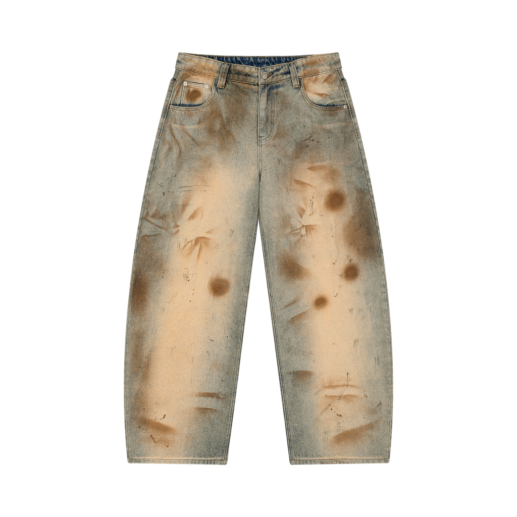 MENS CLASSIC B&B Vintage Wash Barrel Leg Jeans