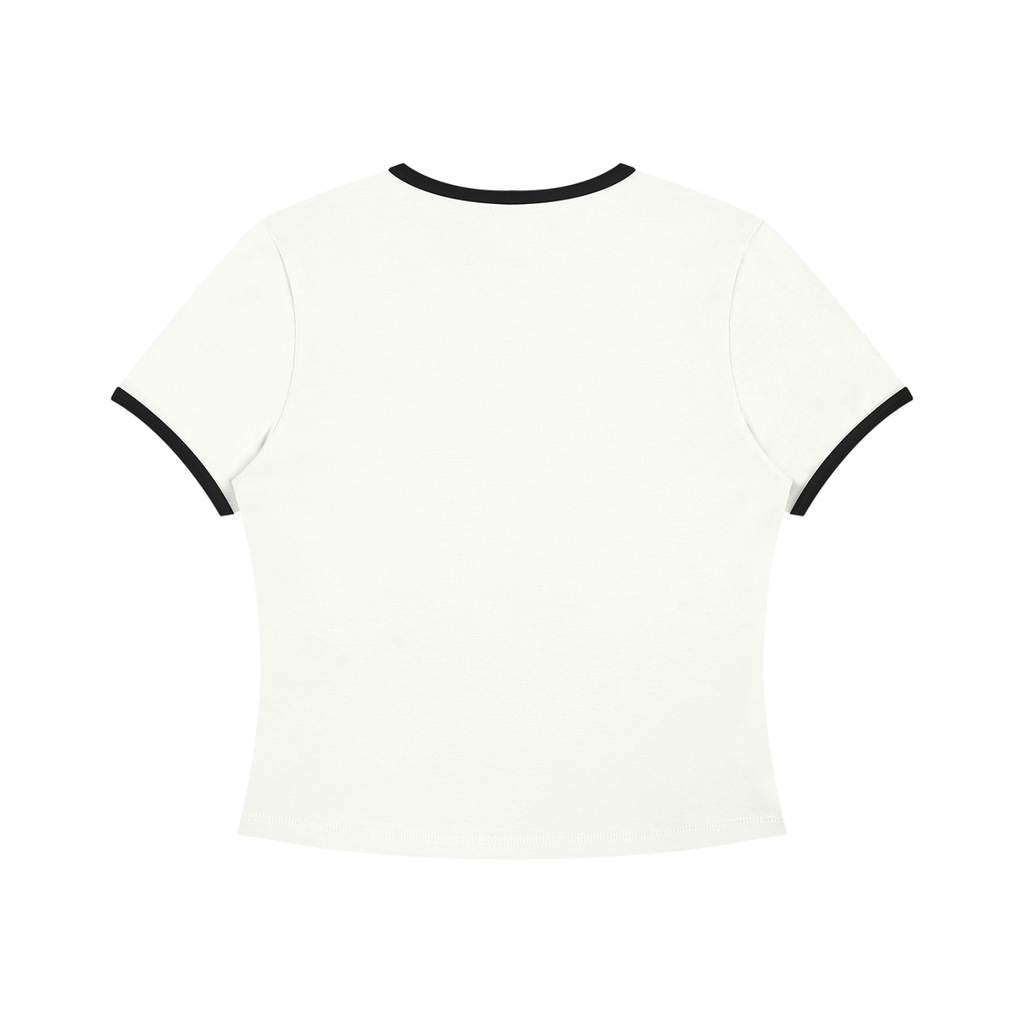 Women’s Color Block Crop T-Shirt